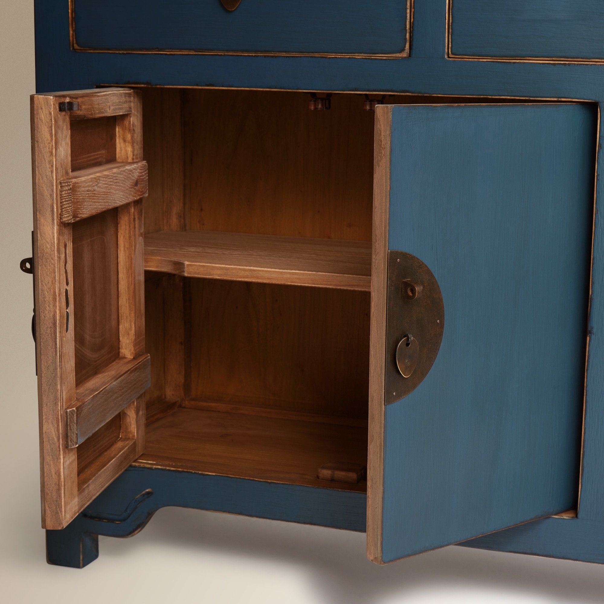 Aparador de Pinho Pekín Azul-7