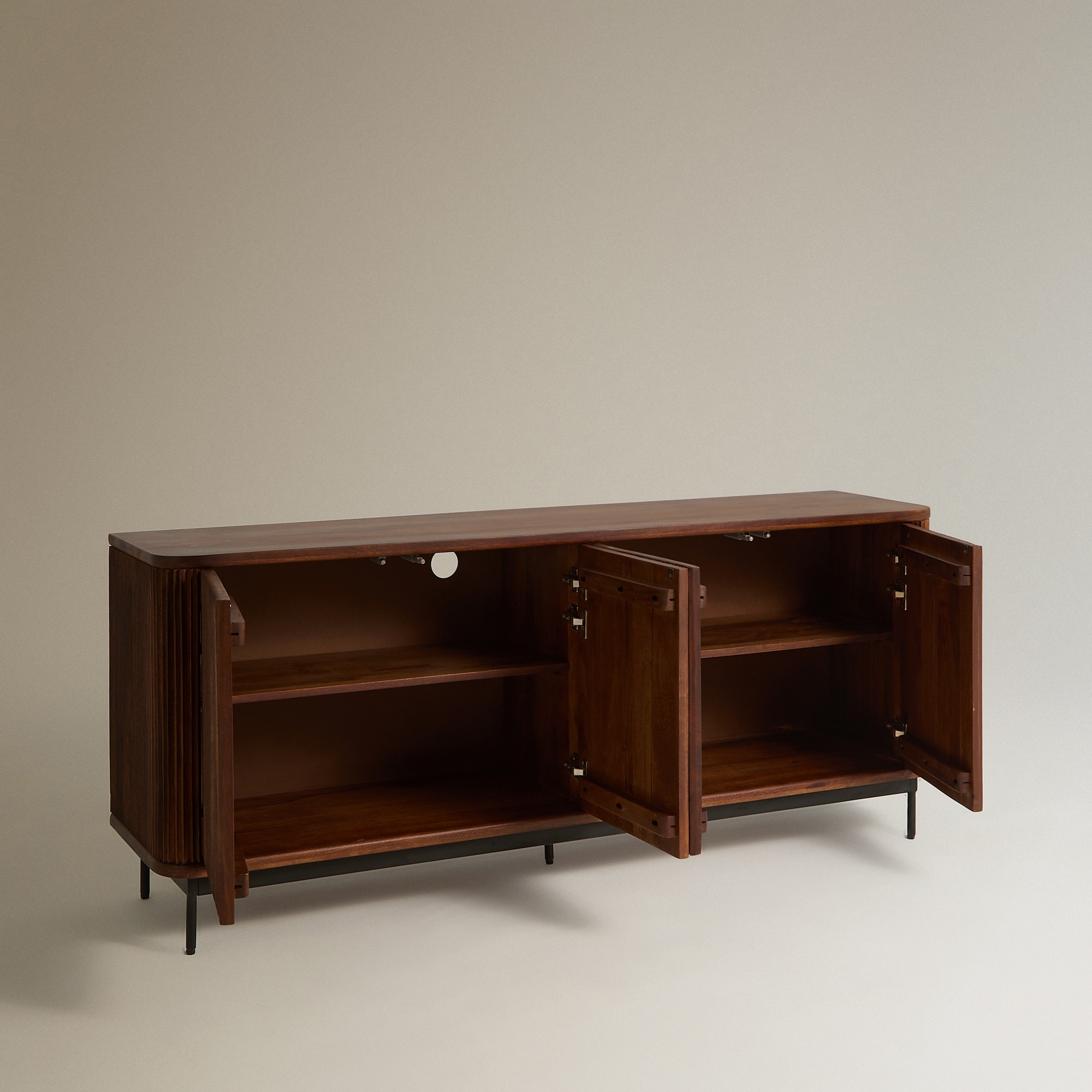 Aparador de Mangueira Curve Room Castanho-5