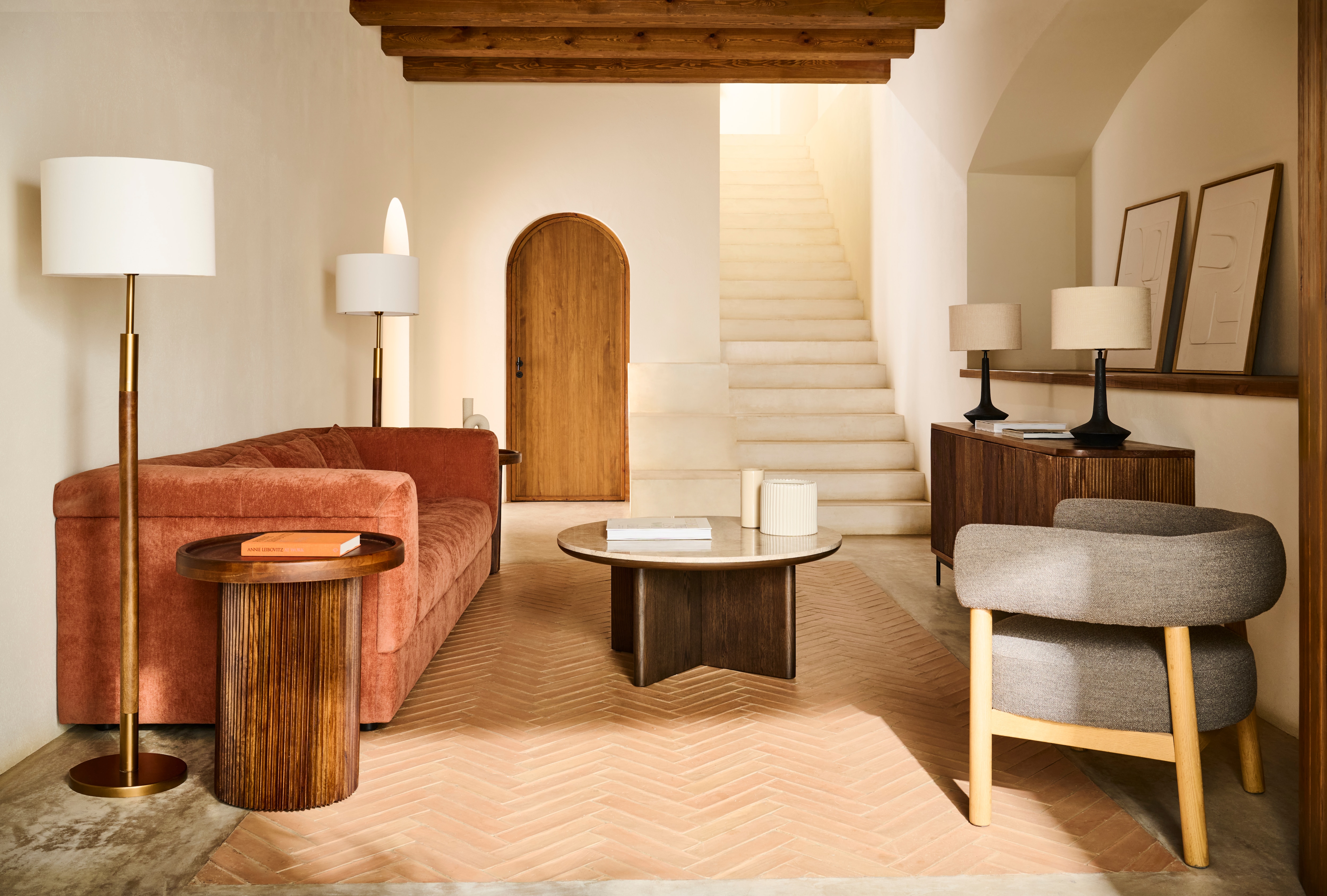 Aparador de Mangueira Curve Room Castanho-8