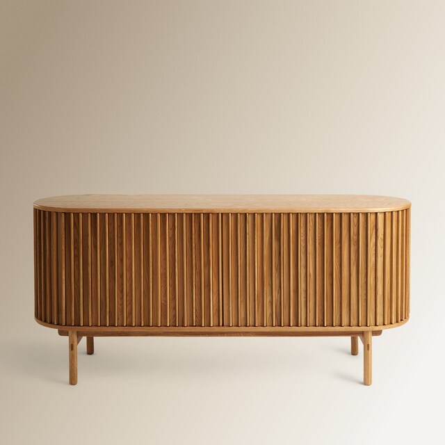 Imagen 0 de Aparador de madera de roble con puertas correderas Adam Room - El Corte Inglés