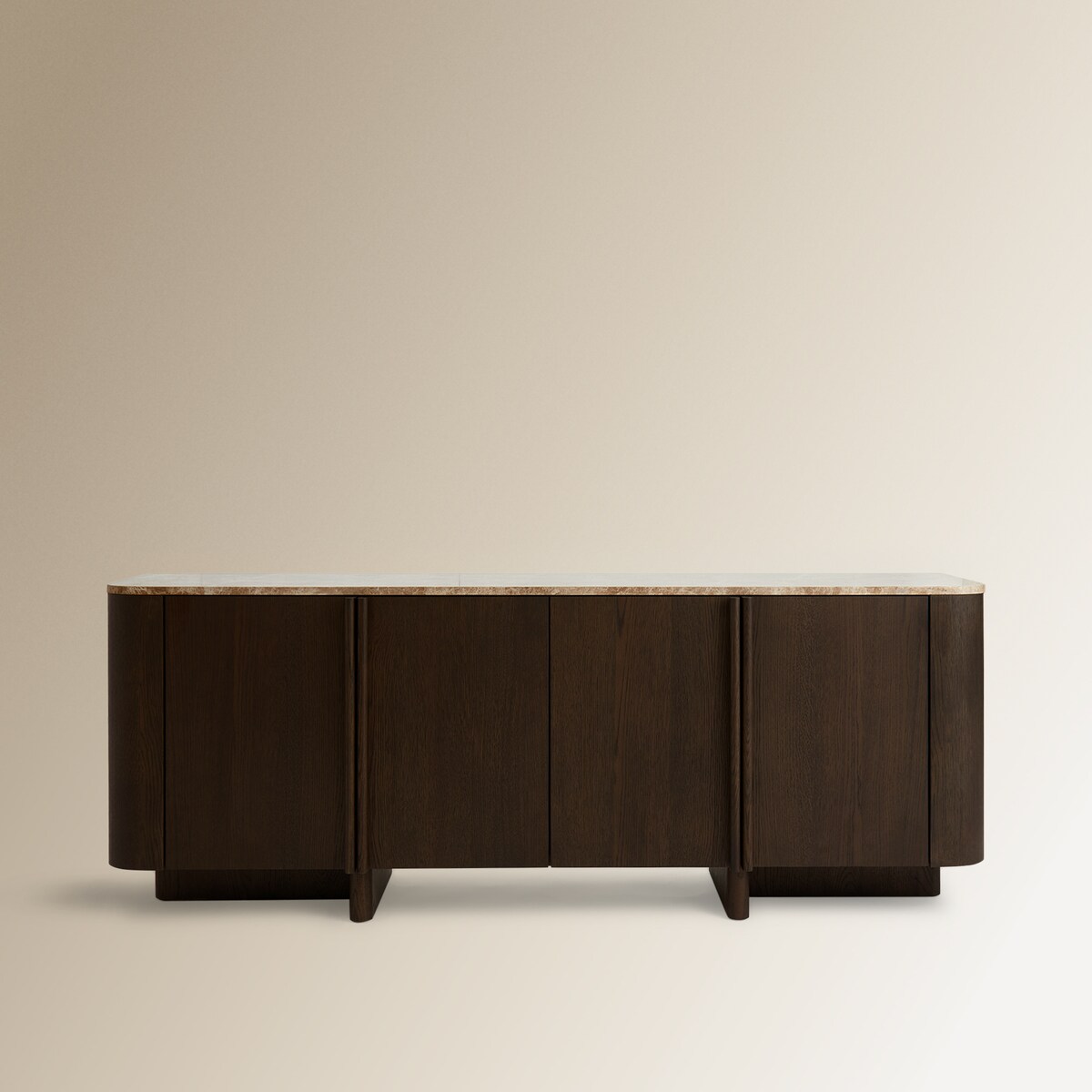 Aparador de Madeira de Carvalho Liam Natural-3