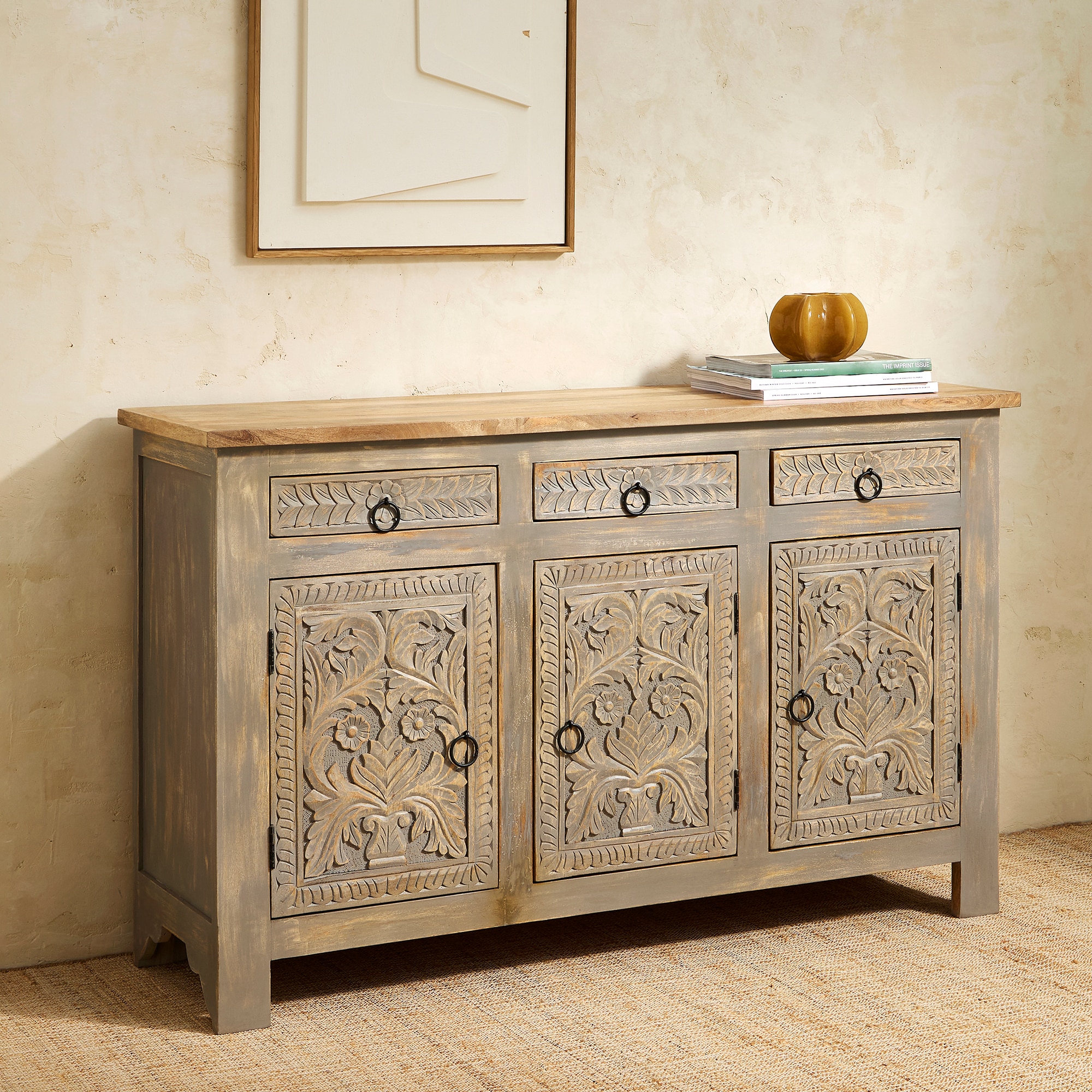 Imagem 0 de Aparador de Madeira de Mangueira Jaipur