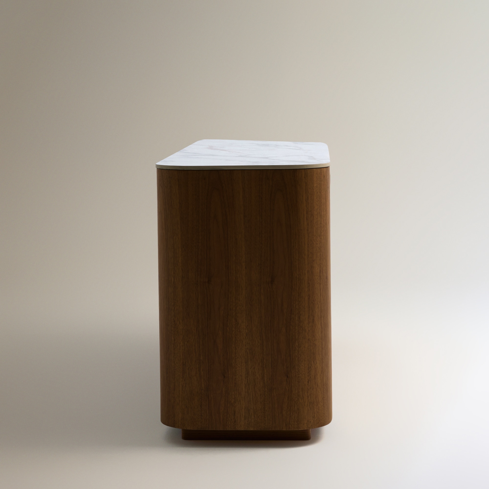 Aparador Adami Nogueira / Branco-4