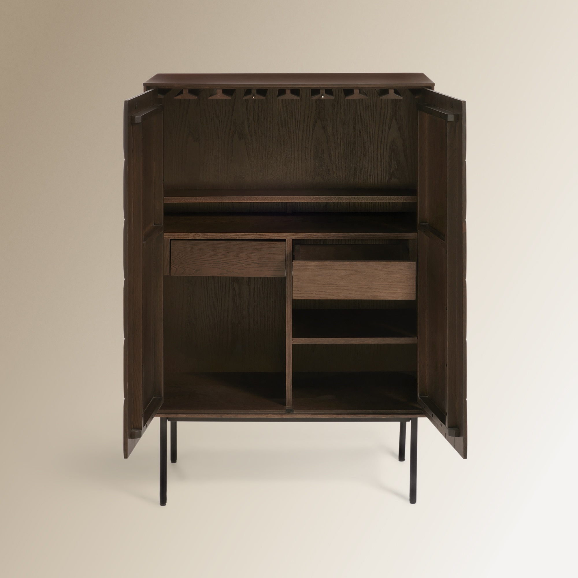 Móvel Bar de Carvalho Sorbona Room Castanho-4