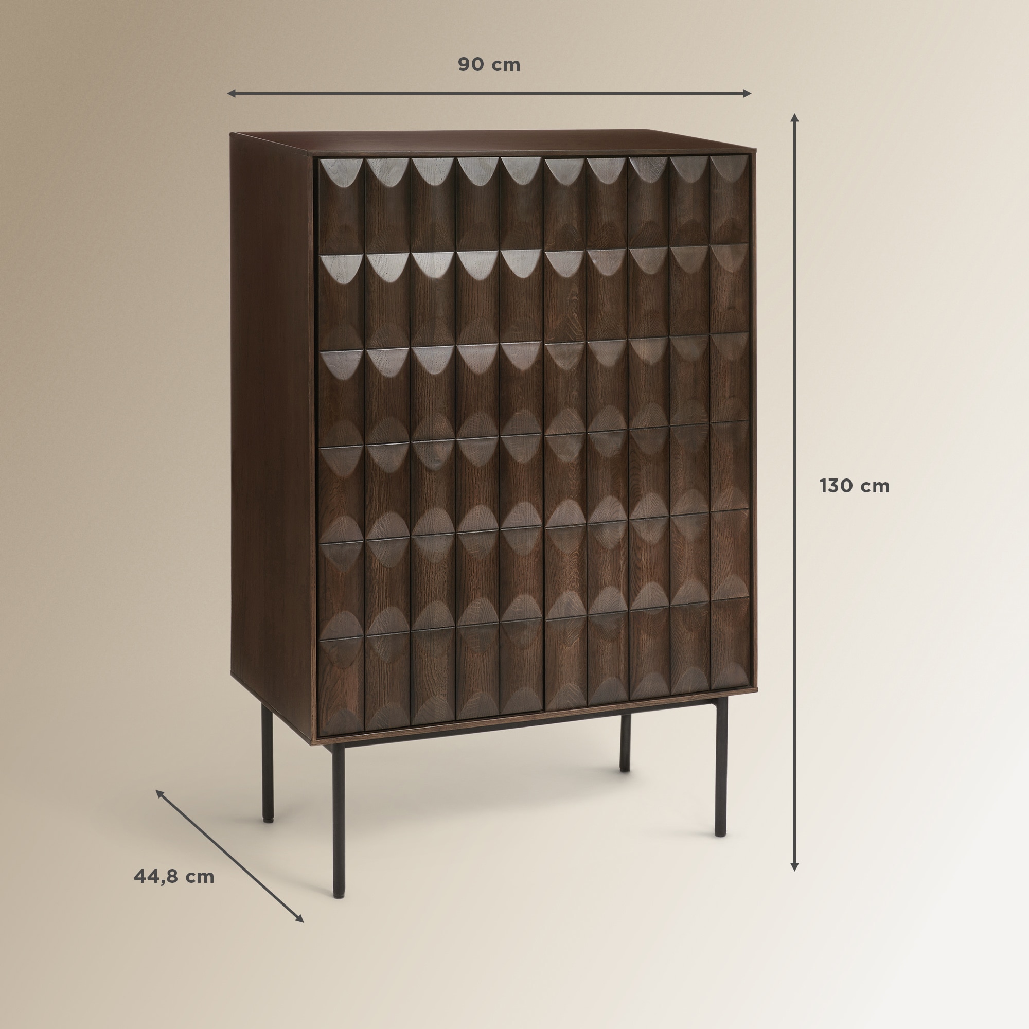 Mueble bar de madera de roble Sorbona Room - El Corte Inglés - Marrón Marrón-9