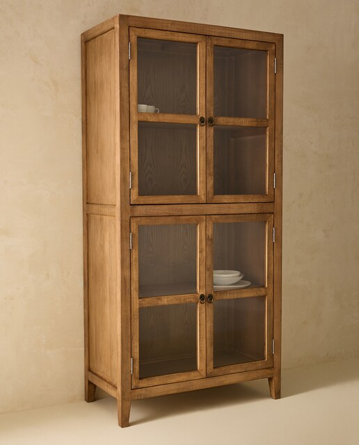 Vitrina de madera de pino Manado