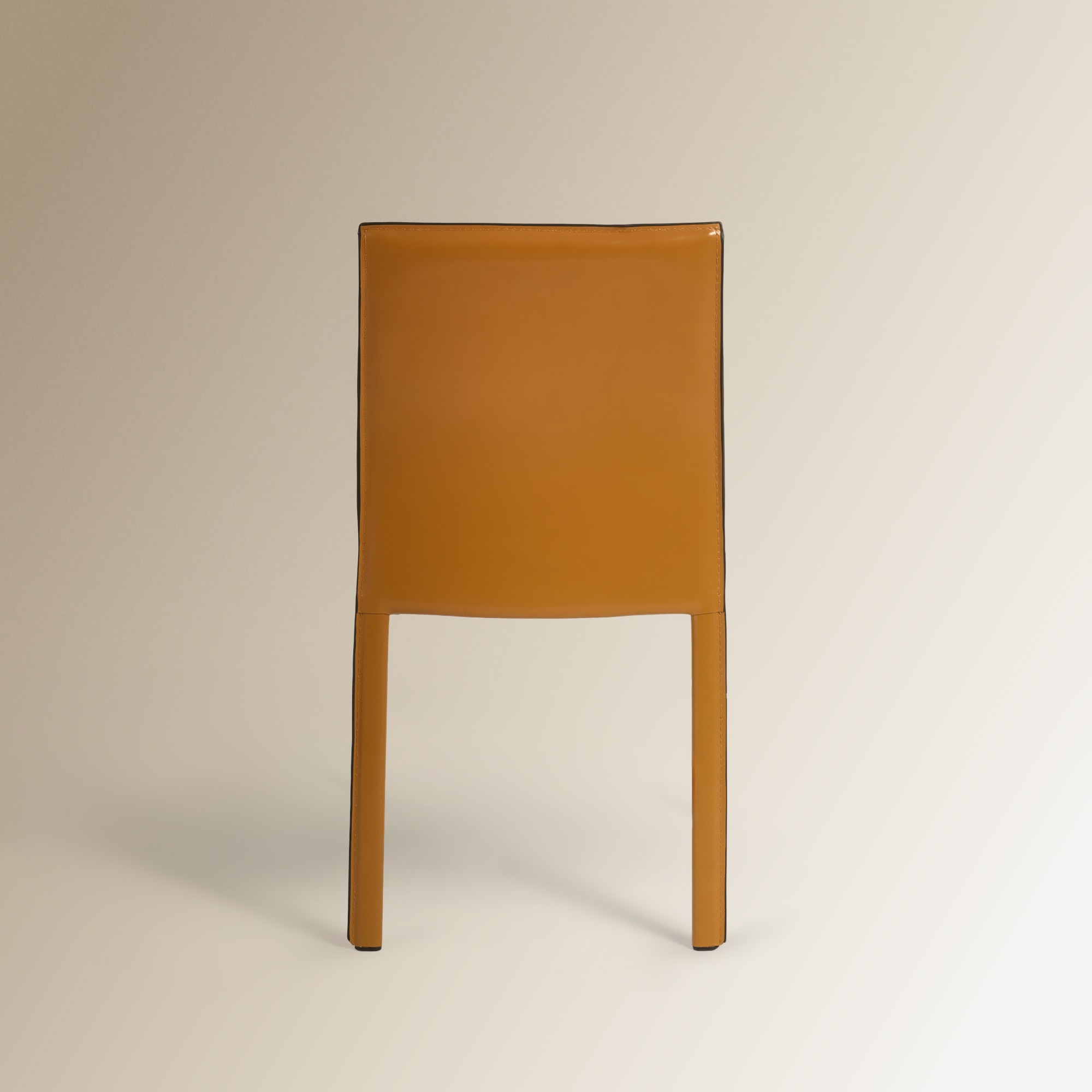 Silla de piel regenerada Módena - Camel Camel-4