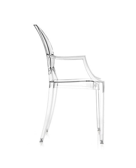 Sillón Louis Ghost de Philippe Starck para Kartell - Transparente Transparente-3