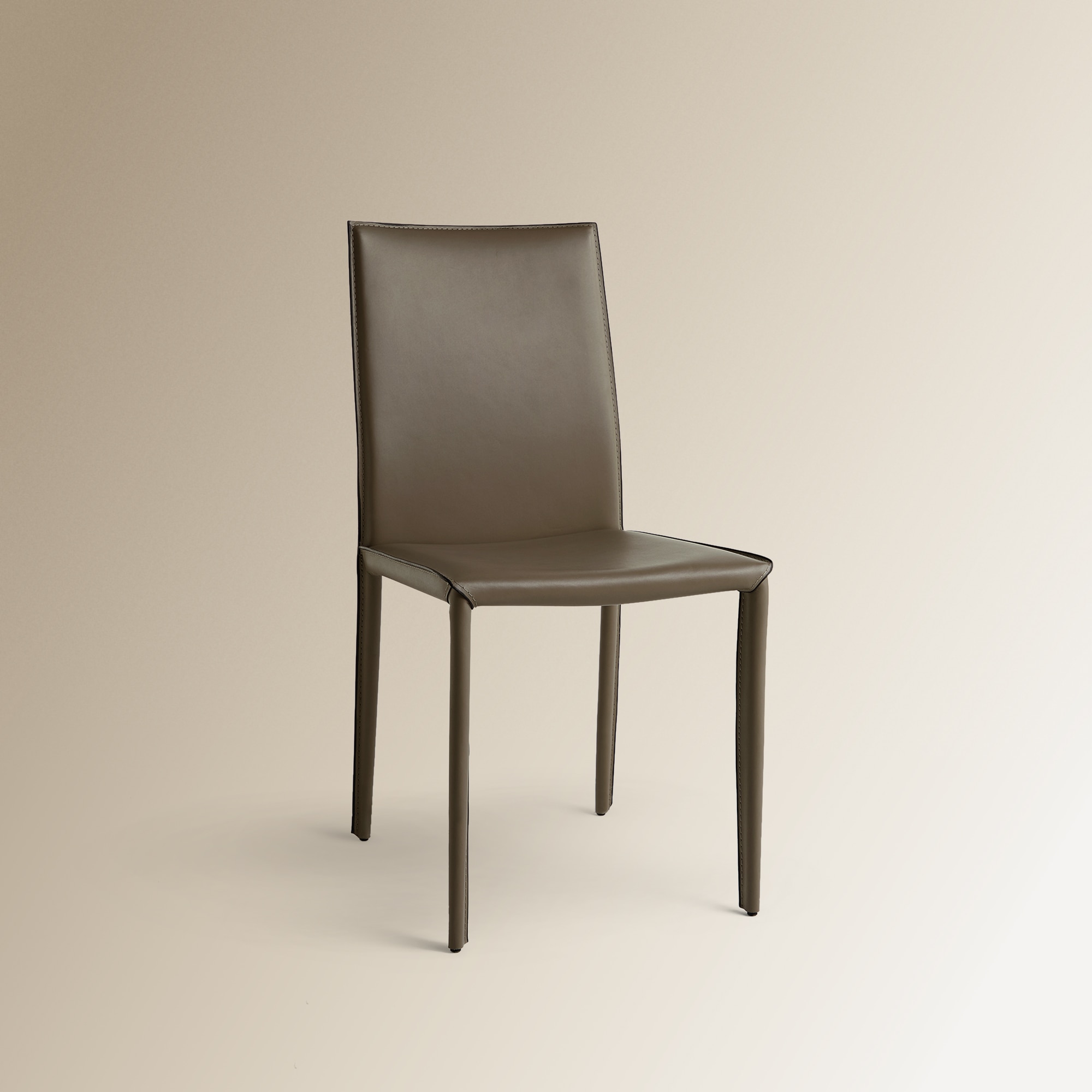 Cadeira de Couro e Metálica Grey Cinzento-2