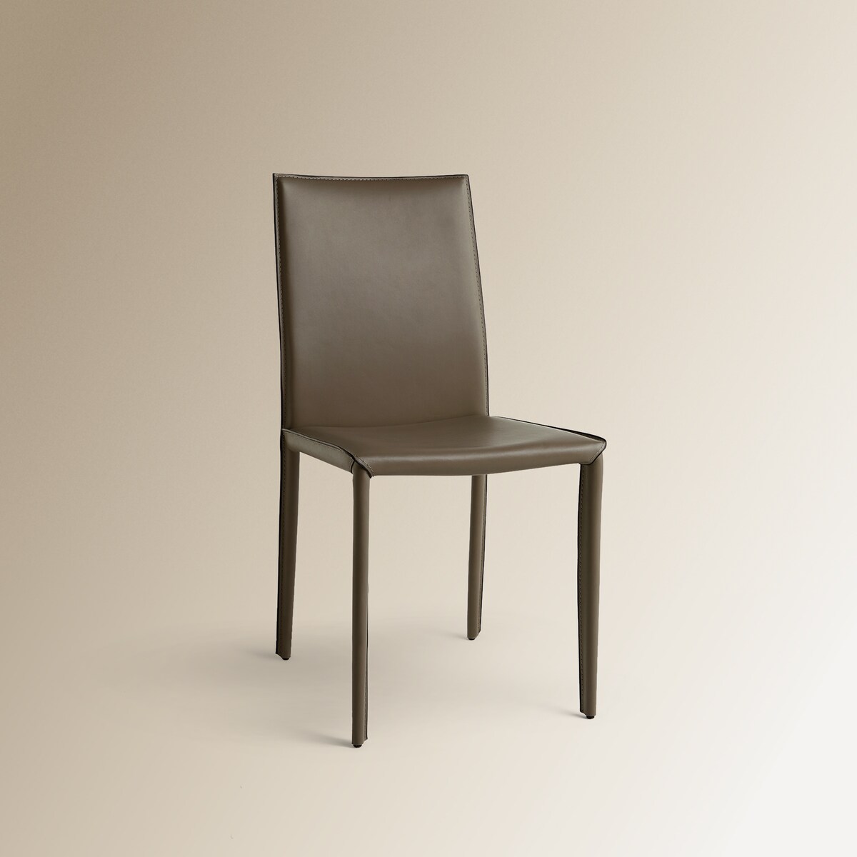 Cadeira de Couro e Metálica Grey Cinzento-2