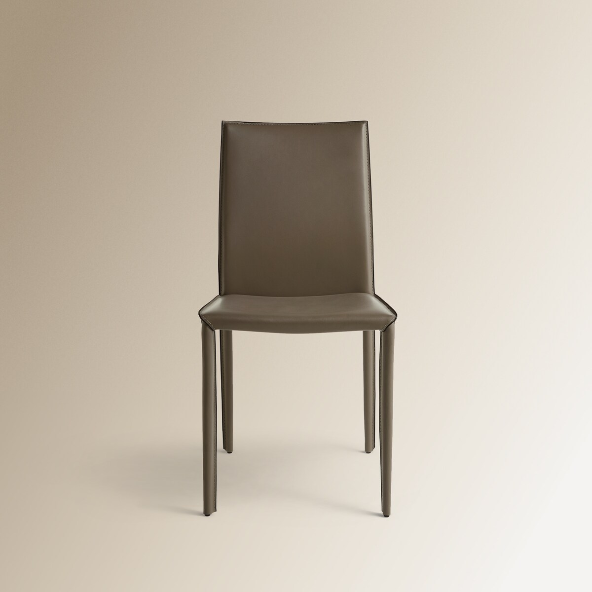 Cadeira de Couro e Metálica Grey Cinzento-3