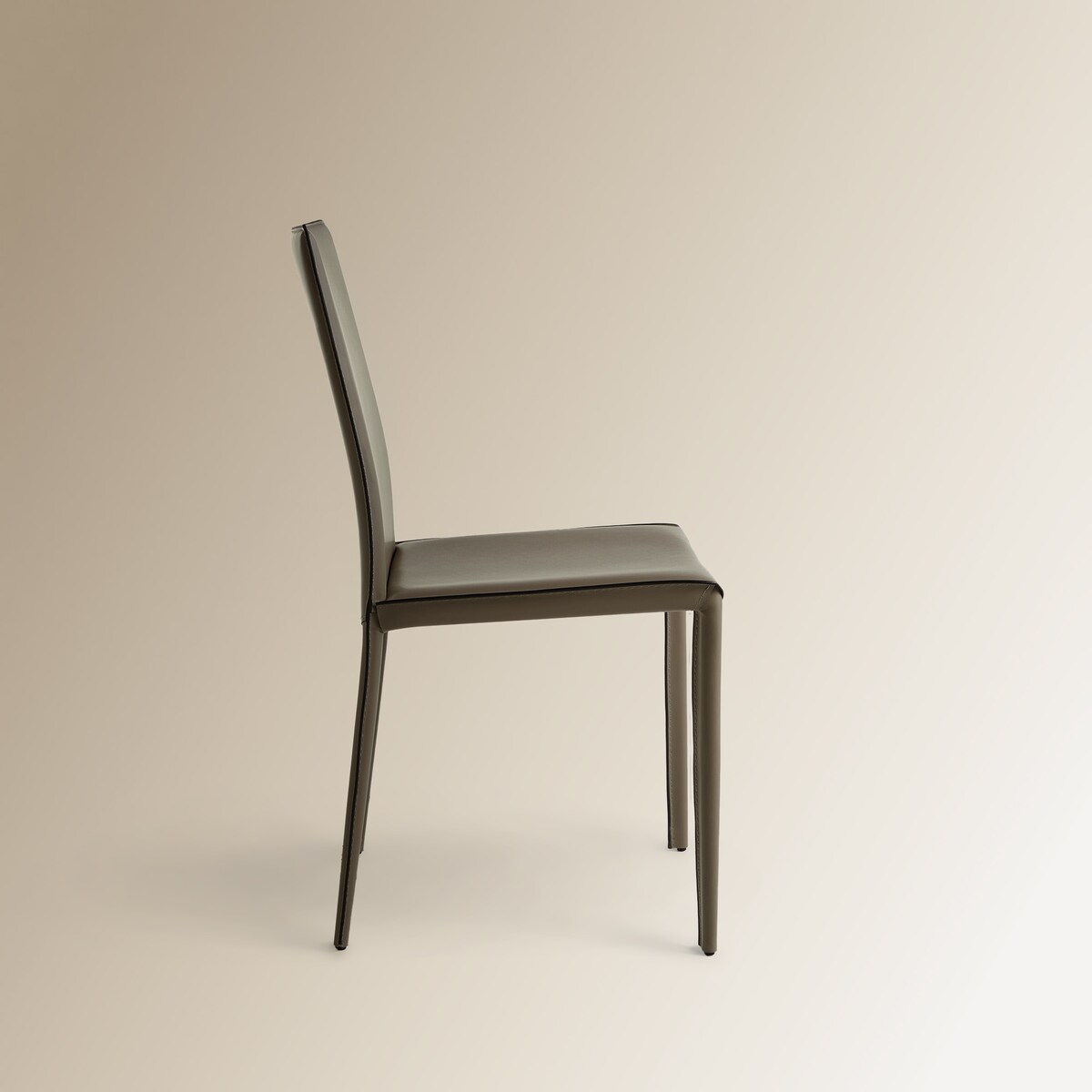 Cadeira de Couro e Metálica Grey Cinzento-4