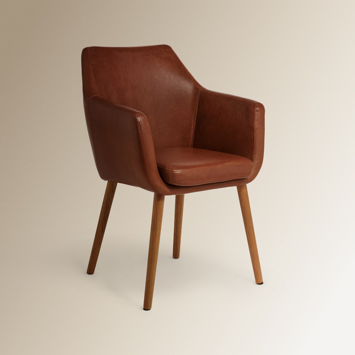 Cadeira em Polipele Nora Brandy-2