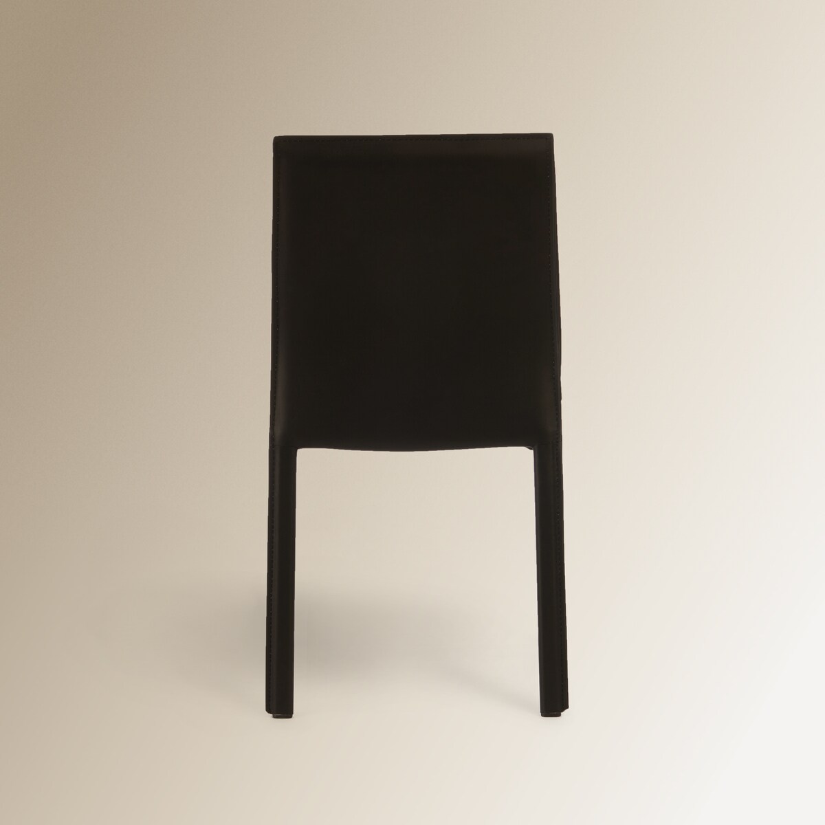 Cadeira de Sala de Refeição em Pele Regenerada Módena Preto-5