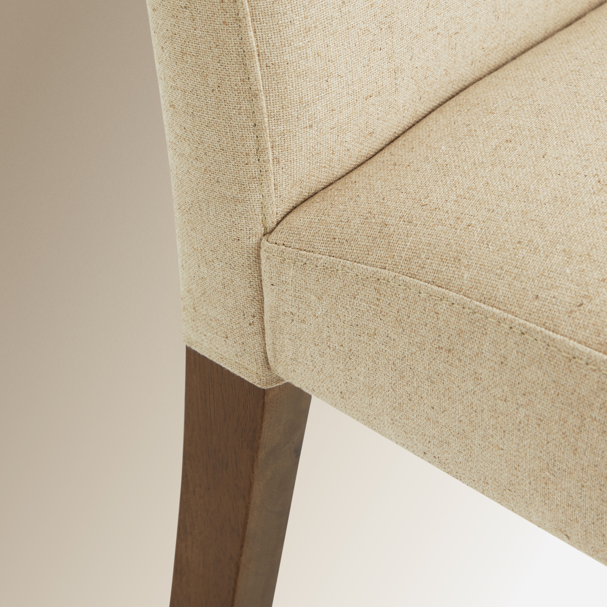 Silla tapizada en lino Zen - Beige Beige-6
