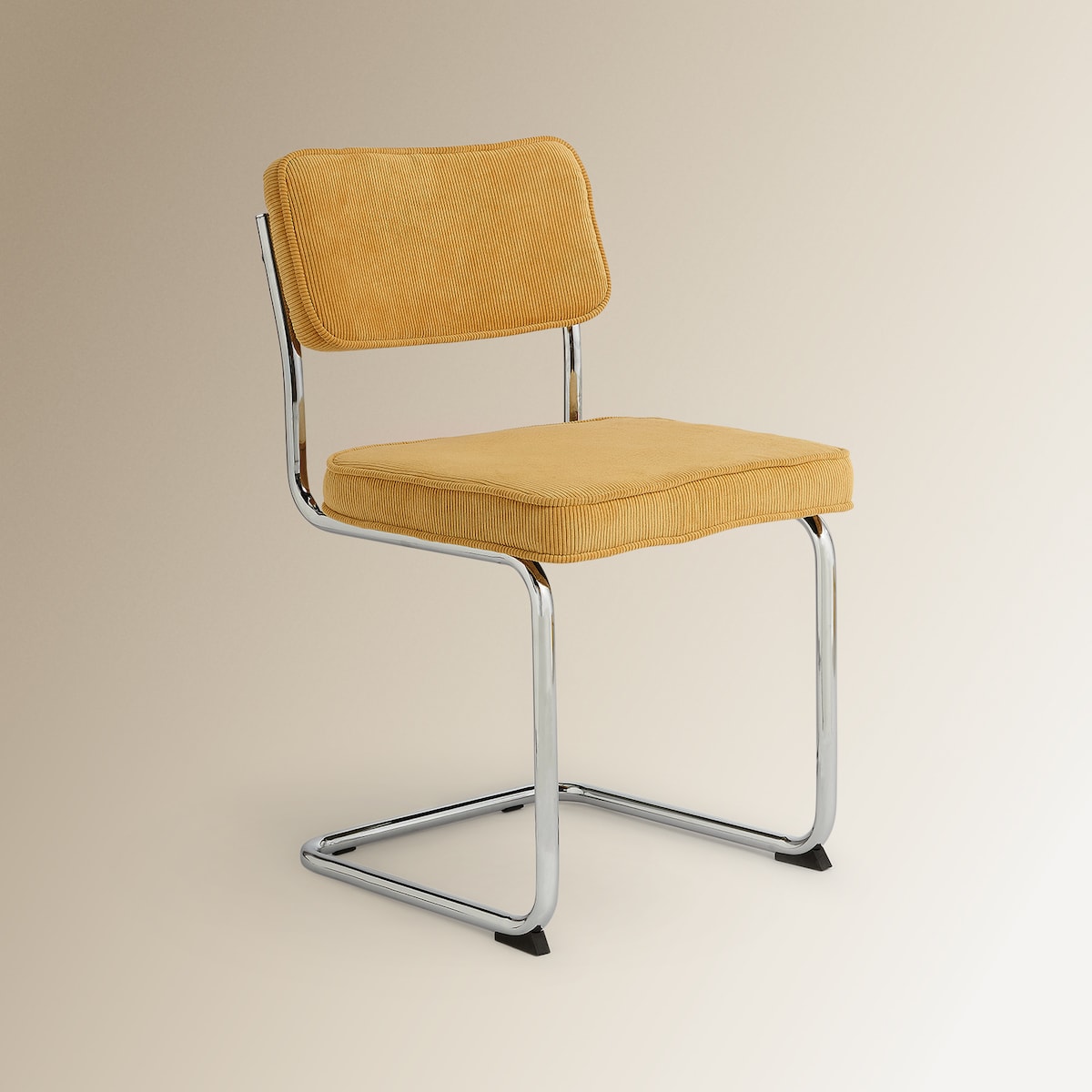 Cadeira estofada em bombazina Ruperta Room - El Corte Inglés Amarelo-2