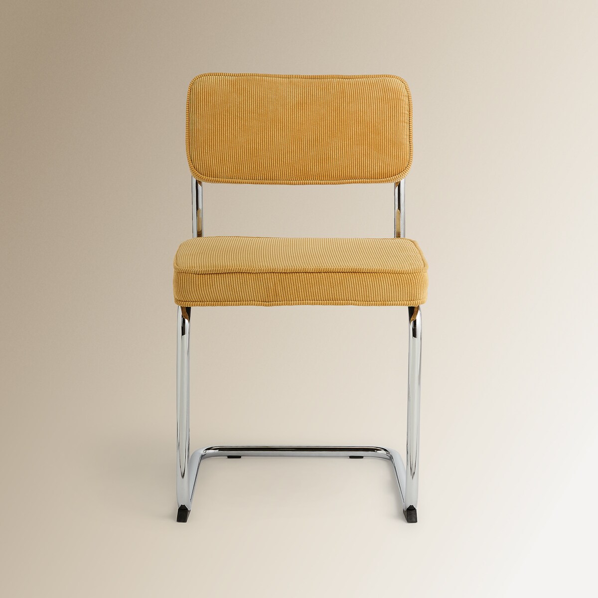Cadeira estofada em bombazina Ruperta Room - El Corte Inglés Amarelo-3