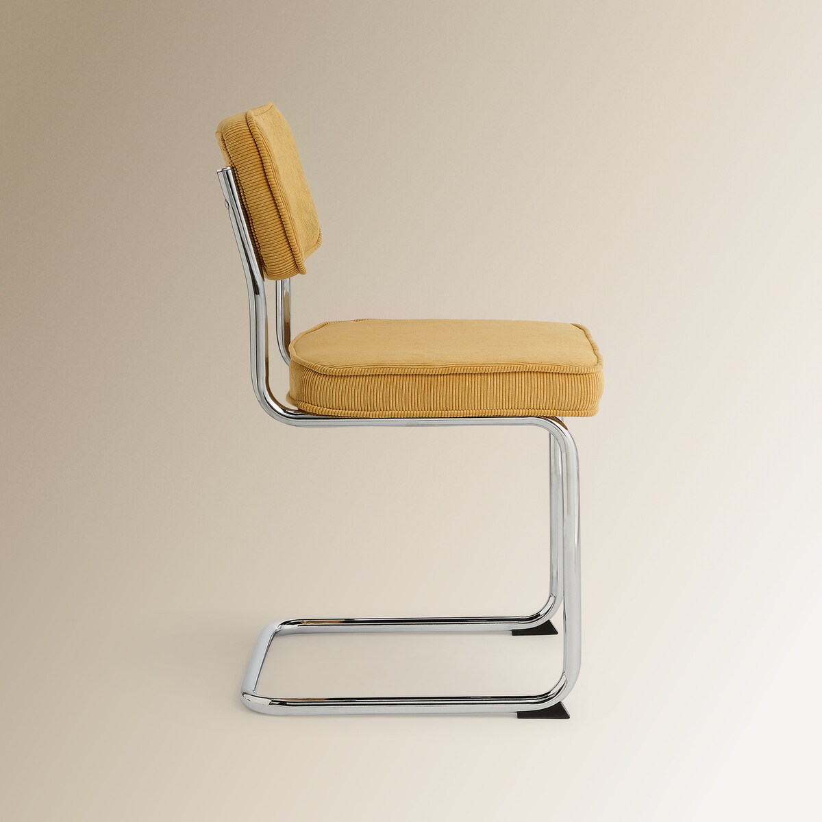 Cadeira estofada em bombazina Ruperta Room - El Corte Inglés Amarelo-4