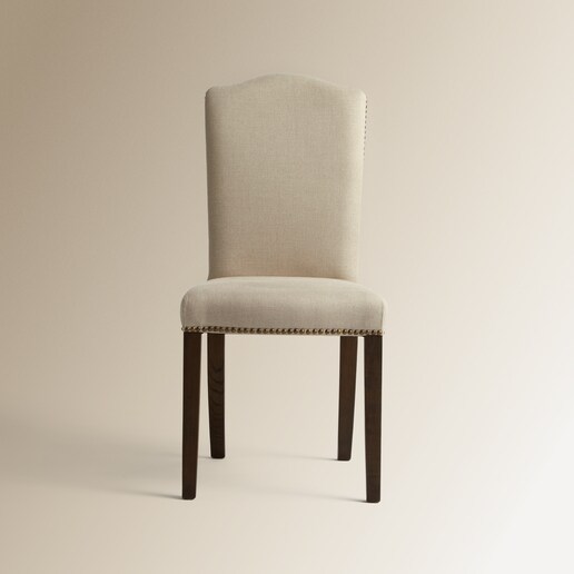 Silla tapizada en lino Grace