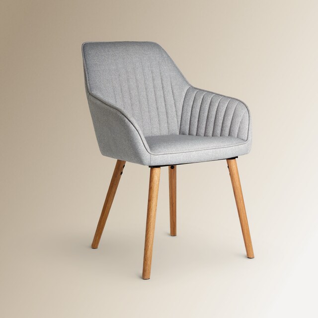 Imagen 0 de Sillón tapizado con patas de madera de roble Toronto