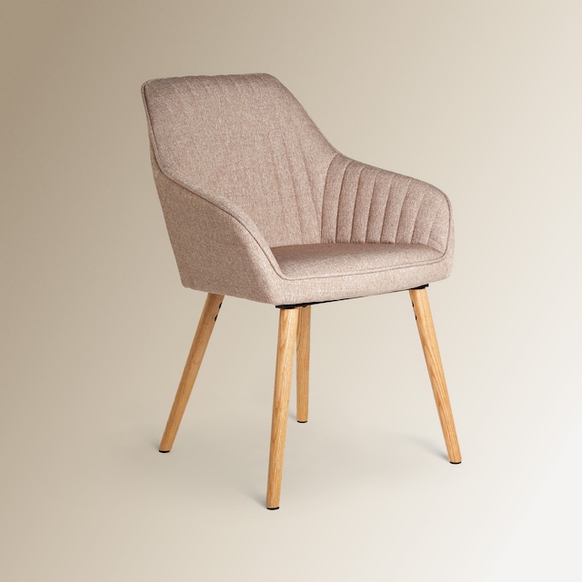 Imagen 0 de Sillón tapizado con patas de madera de roble Toronto