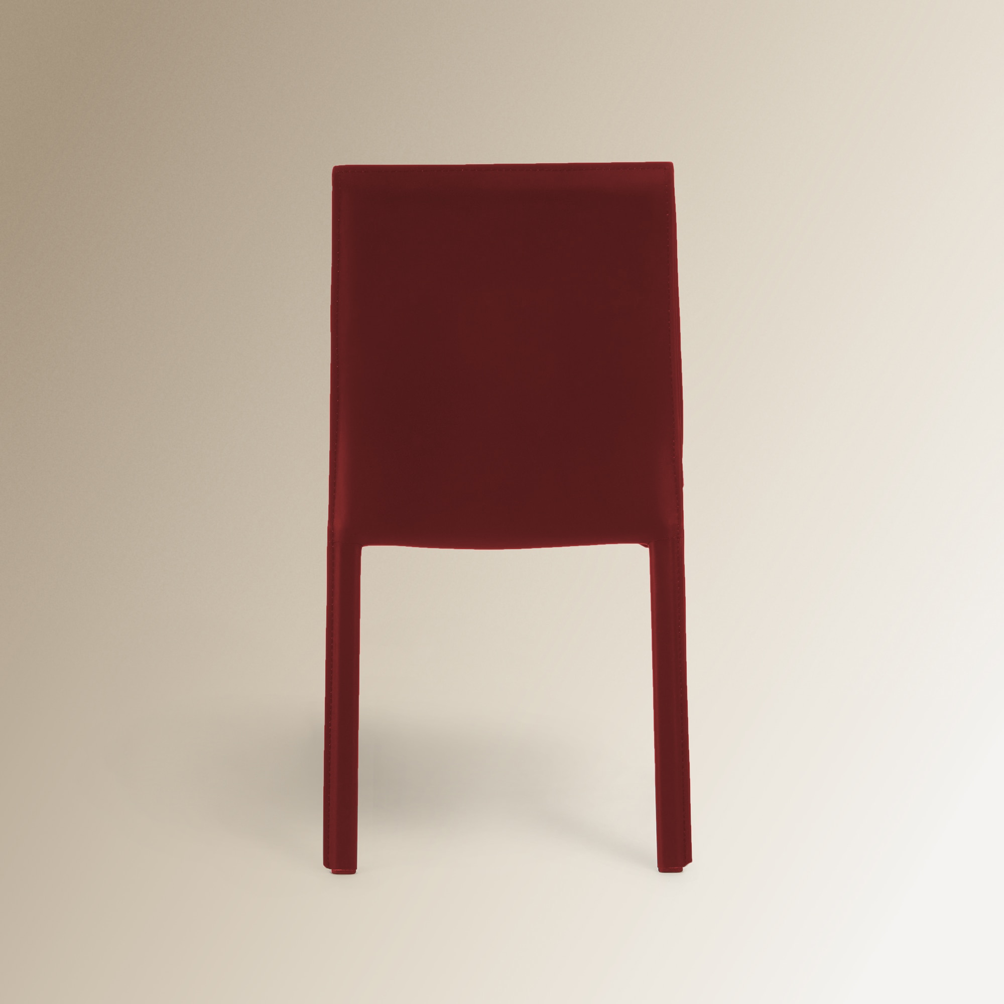 Silla de piel regenerada Módena - Burgundy Burgundy-4