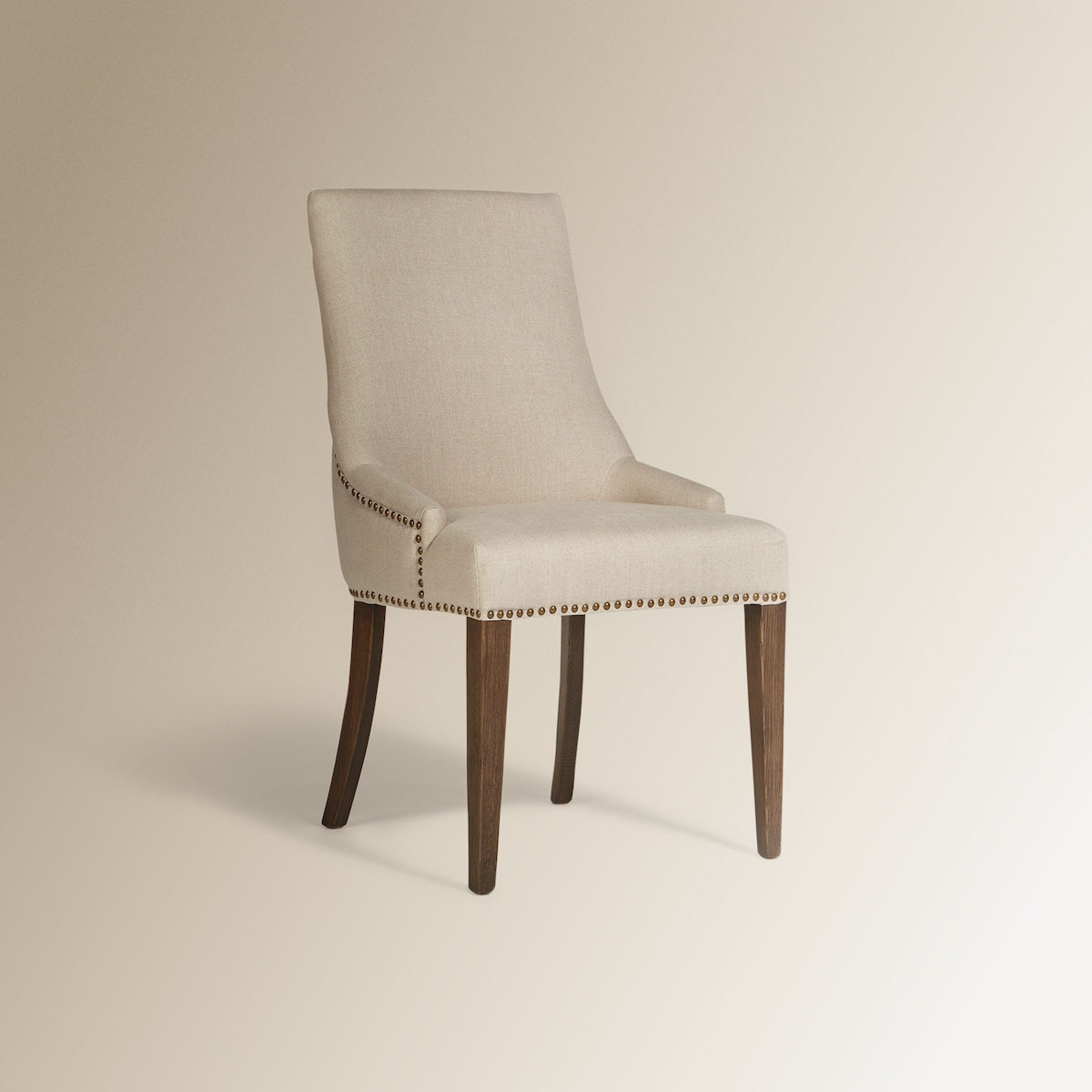 Sillón tapizada en lino Olivia Beige-2