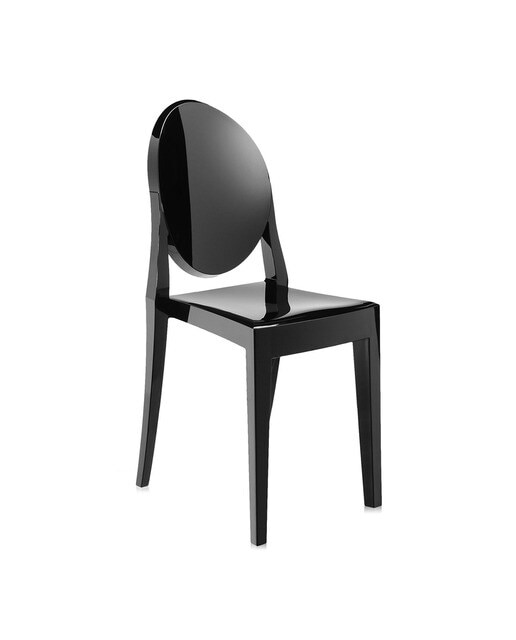 Silla Victoria Kartell - Ahumado Negro brillante-2