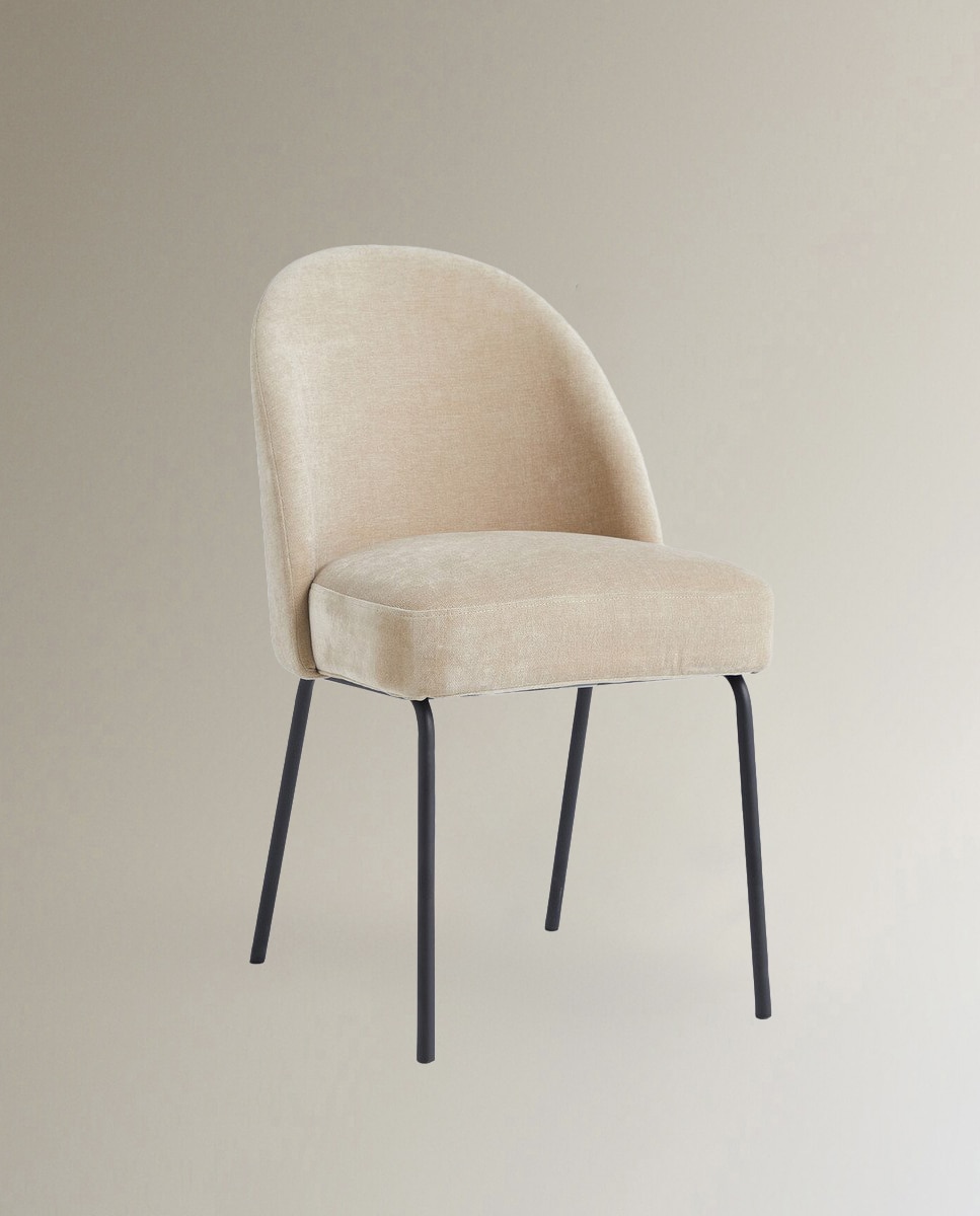 Silla tapizada Mike - Beige Beige-1