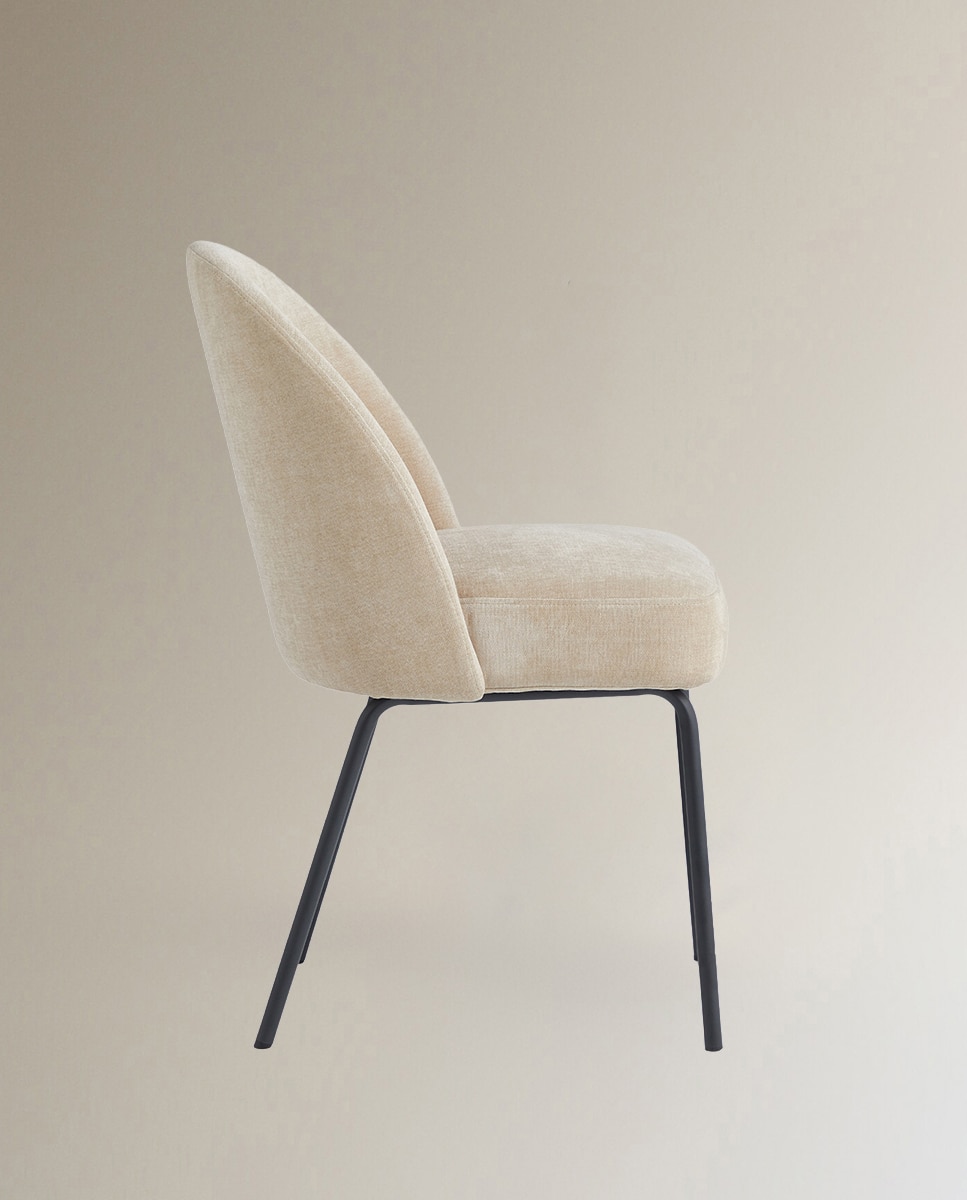 Silla tapizada Mike - Beige Beige-3