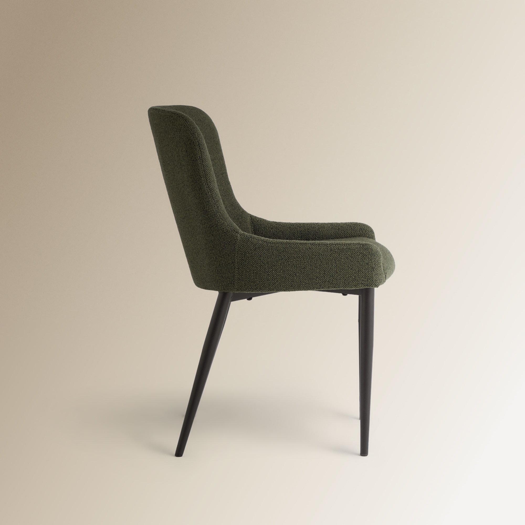 Cadeira em Tecido Bouclé Gabo Verde-4