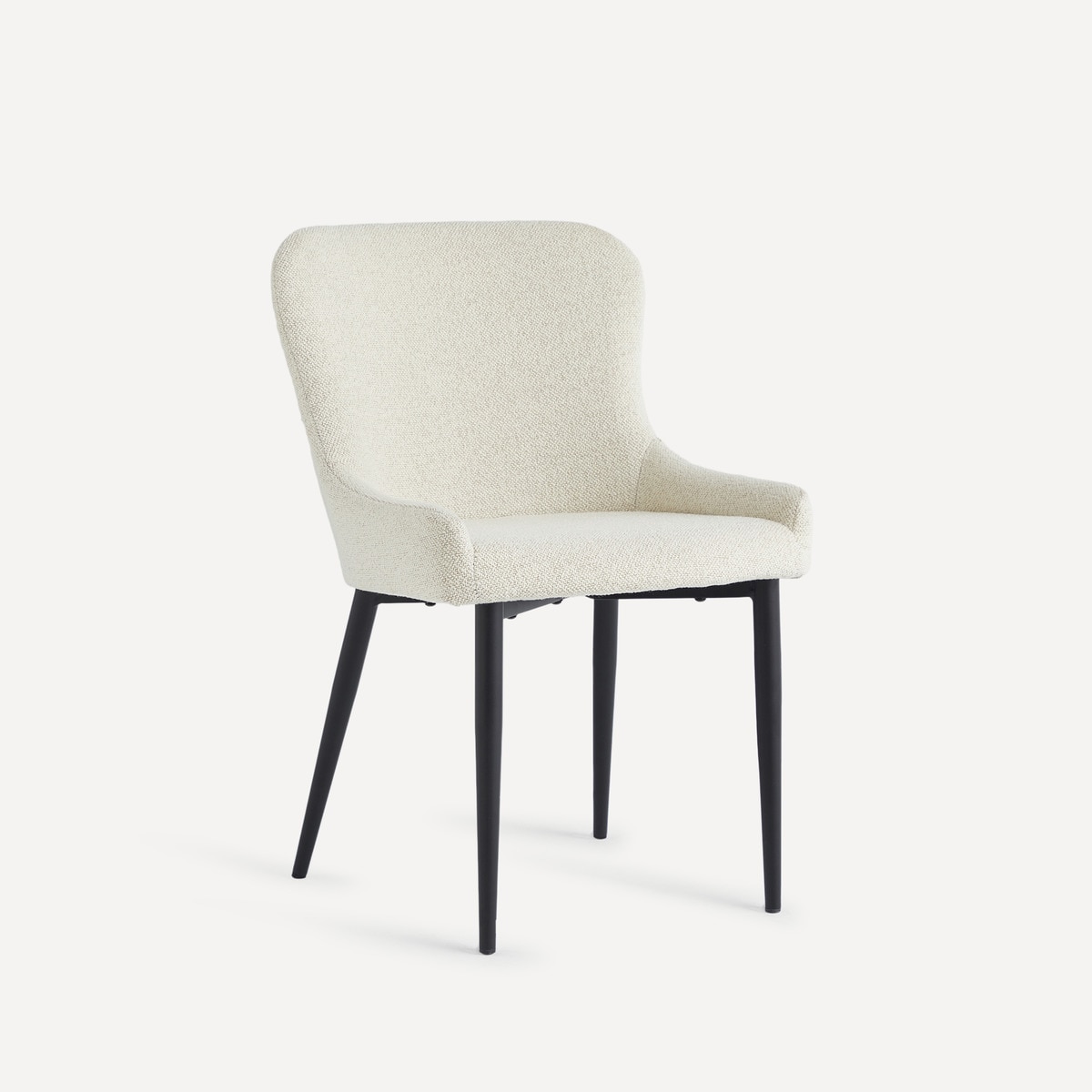 Cadeira em Tecido Bouclé Gabo Branco-1