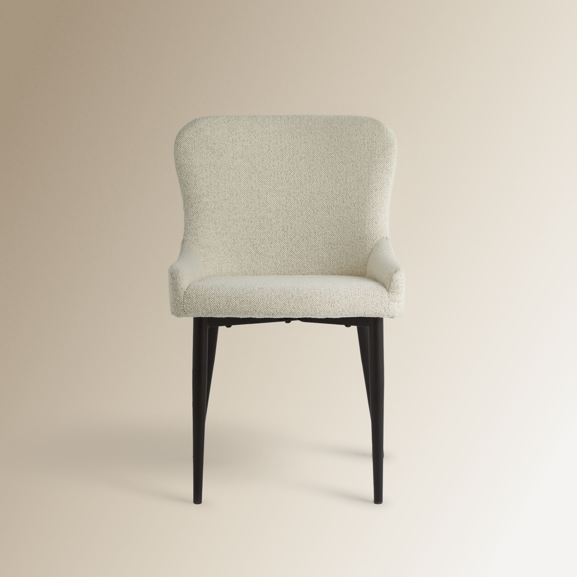 Cadeira em Tecido Bouclé Gabo Branco-3