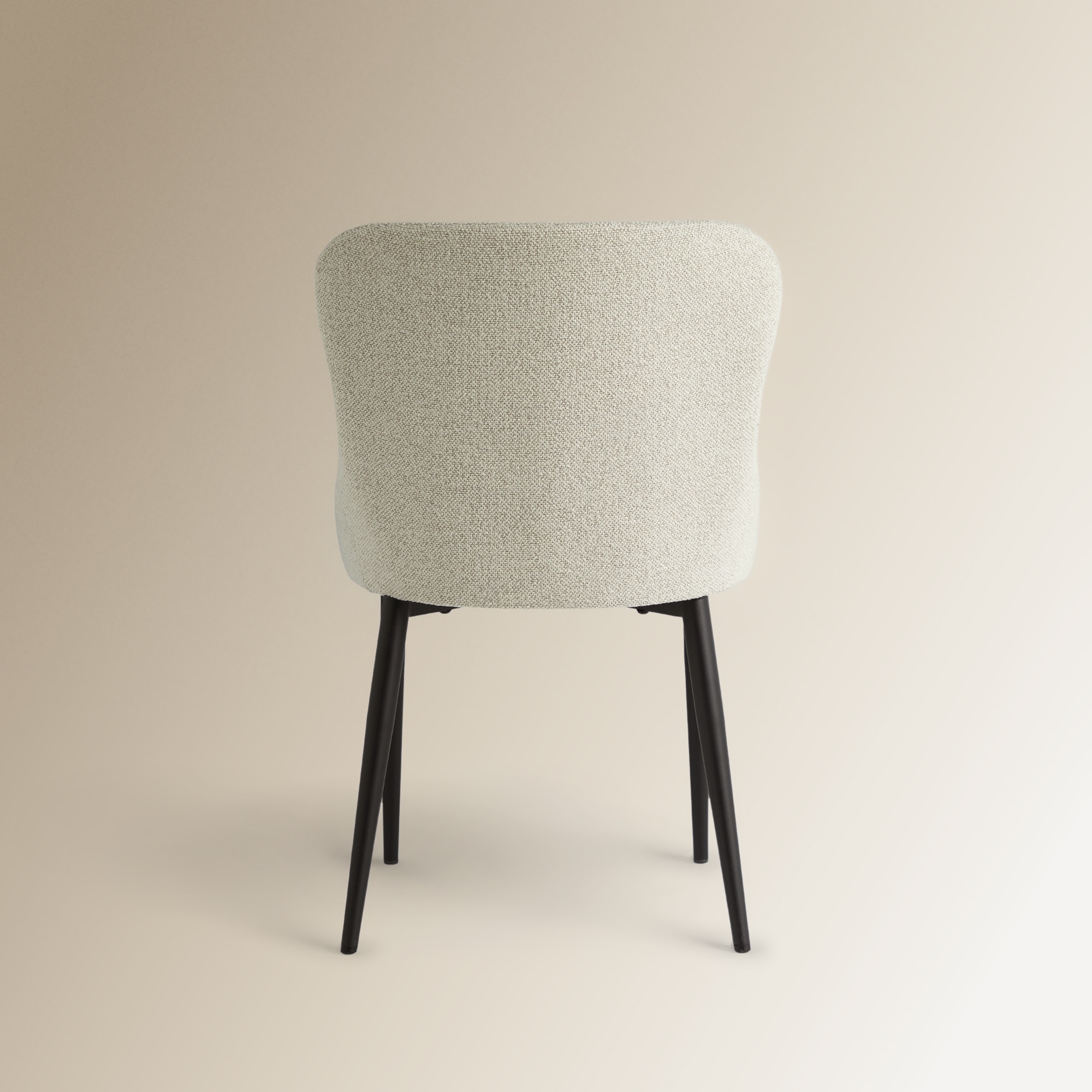 Cadeira em Tecido Bouclé Gabo Branco-5