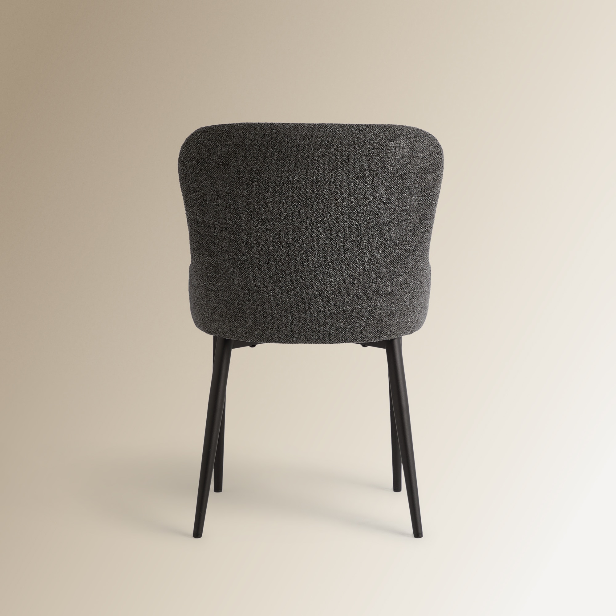 Cadeira em Tecido Bouclé Gabo Cinzento-5