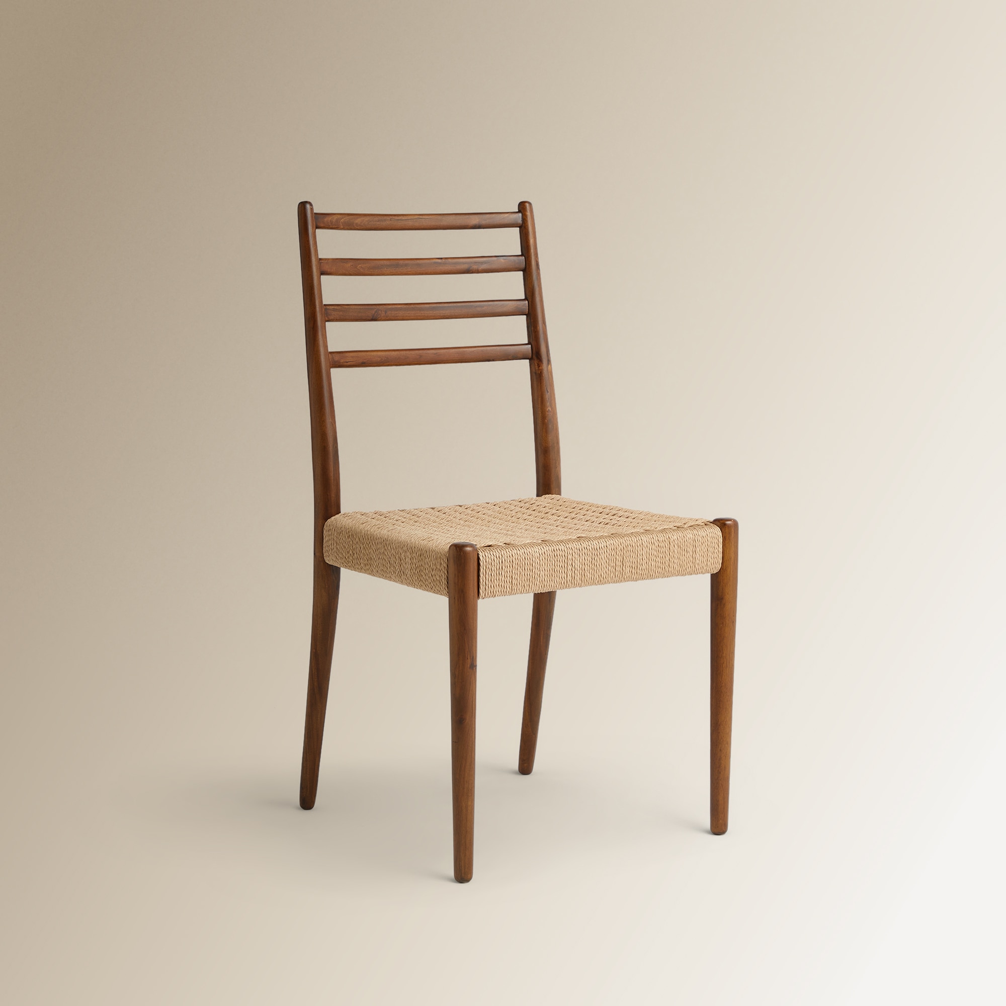 Imagem 0 de Cadeira de Madeira de Nogueira e Rattan Budy