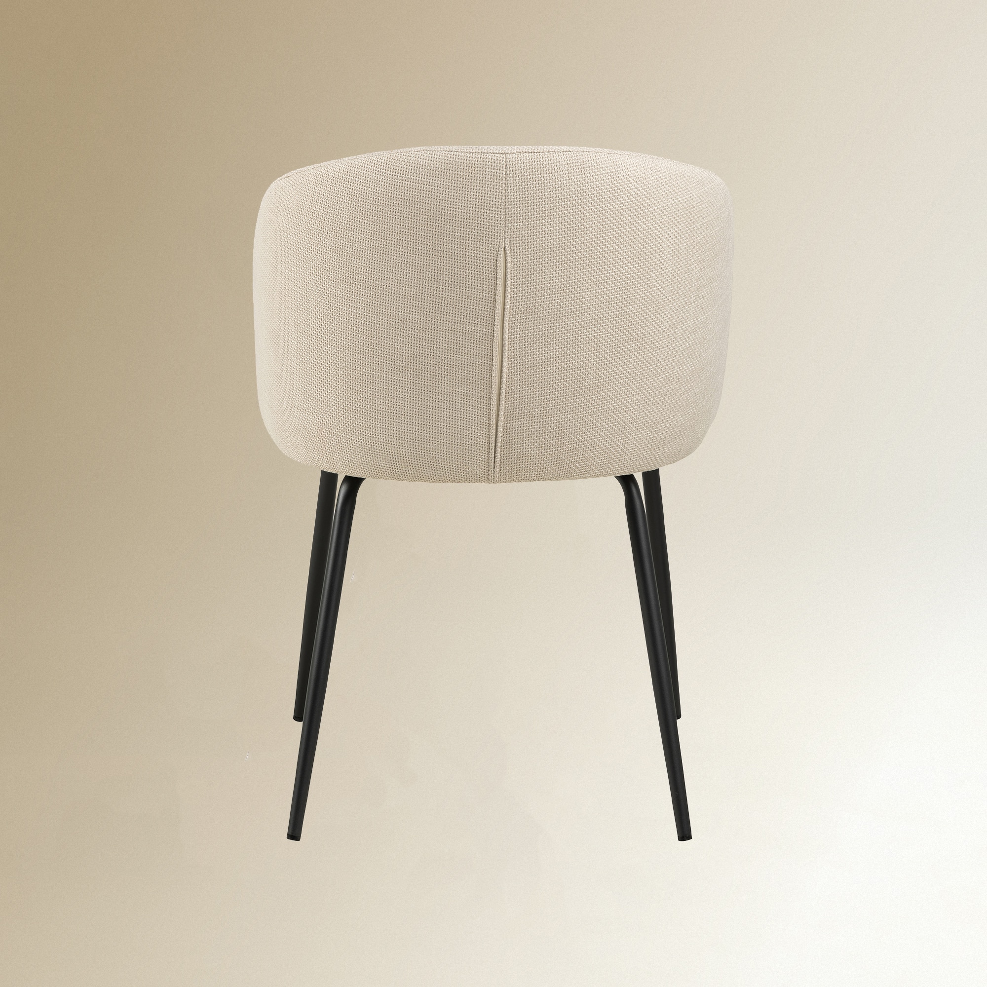 Silla tapizada Paula - Gris Antracita Beige-5