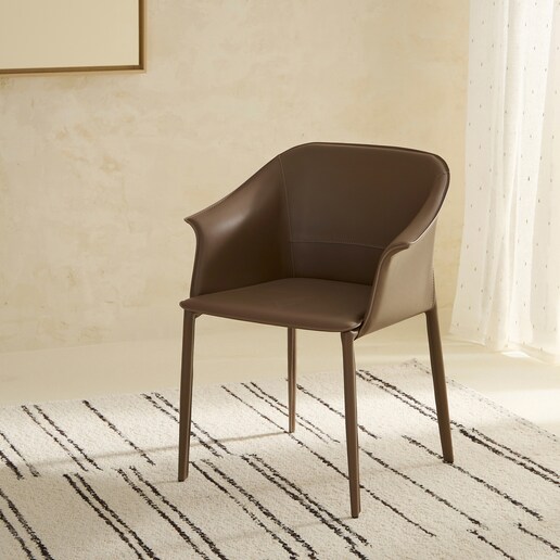 Silla de piel regenerada Liam