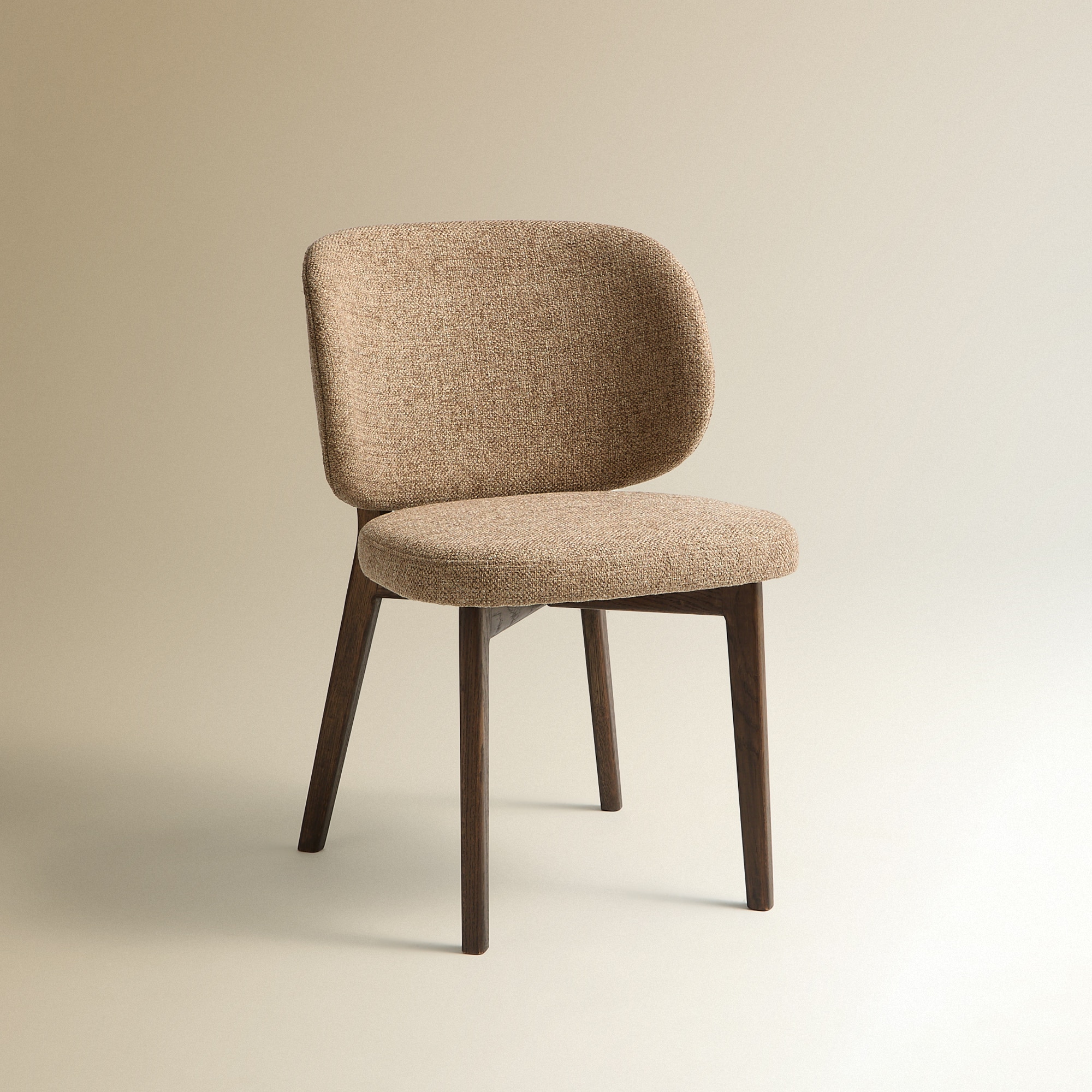 Cadeira estofada Chris Castanho-2