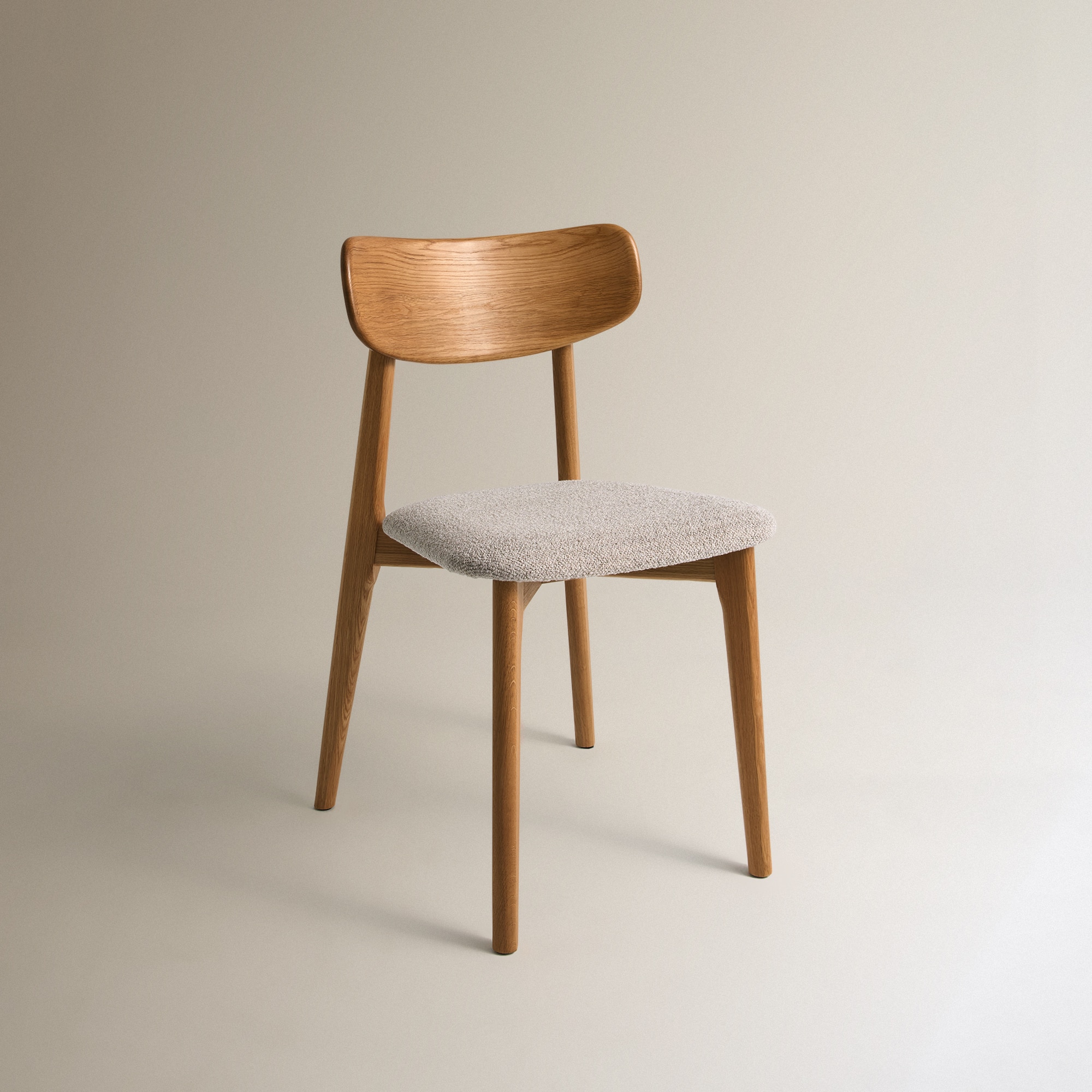 Cadeira de Carvalho Babylon Bege-2