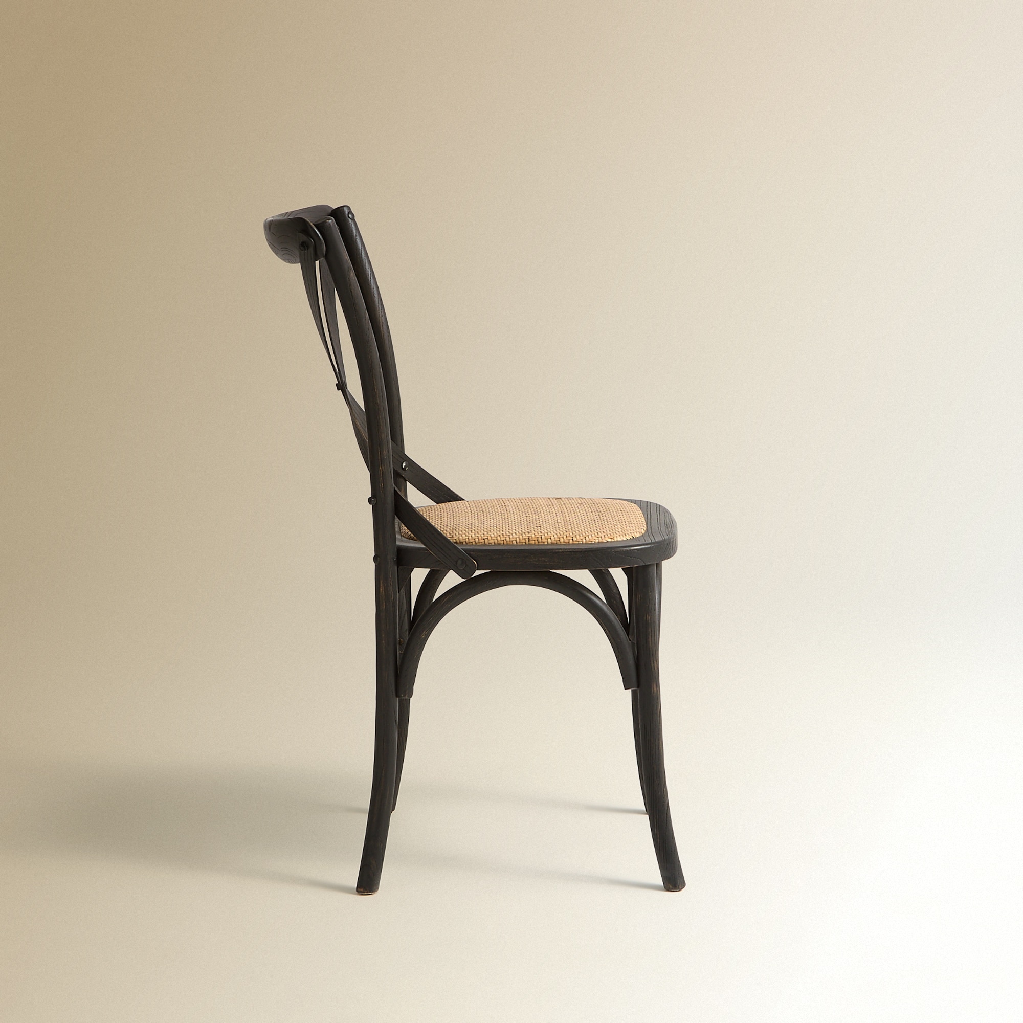 Cadeira de Madeira de Carvalho Aspa Preto-3