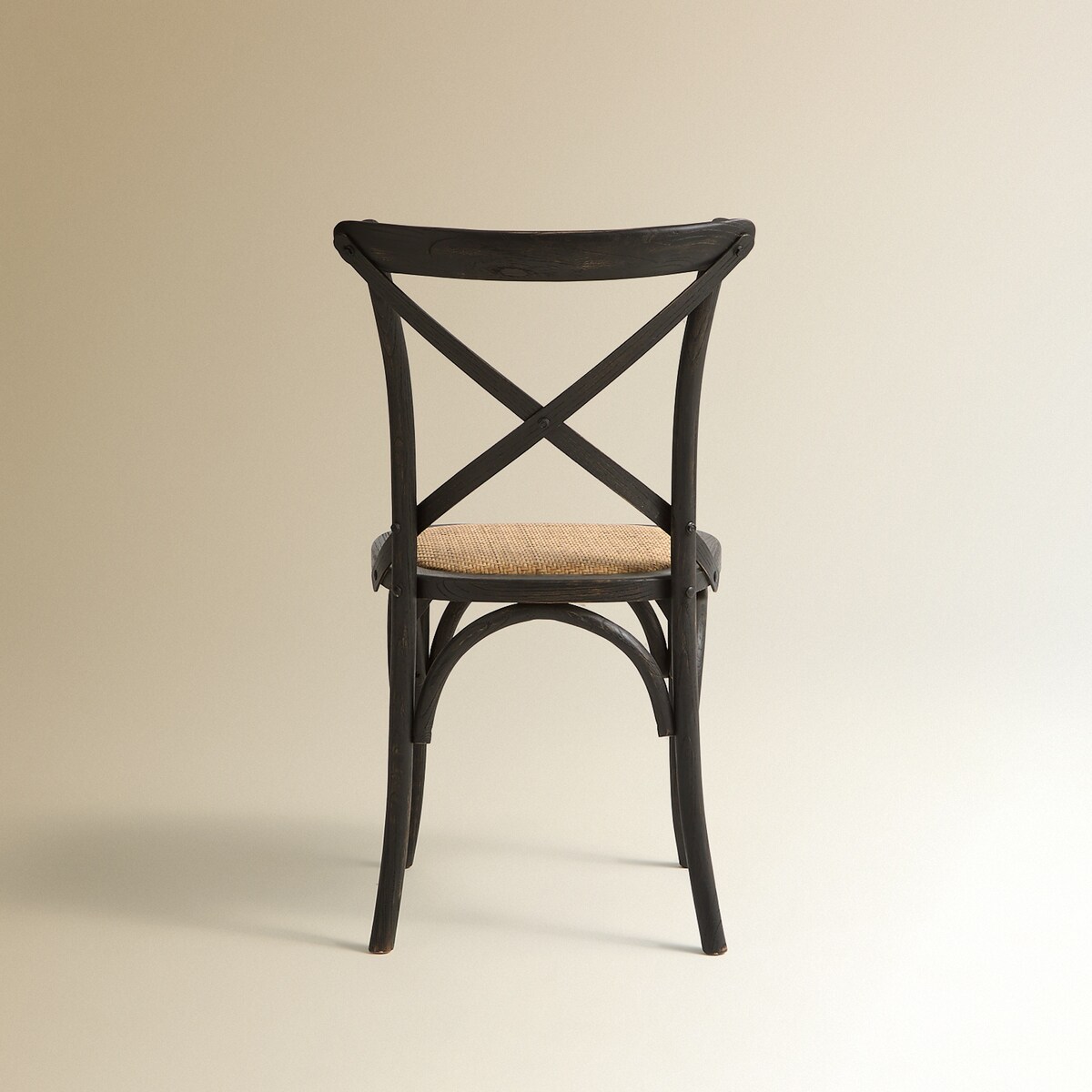 Cadeira de Sala de Refeições de Carvalho Aspa Preto-4