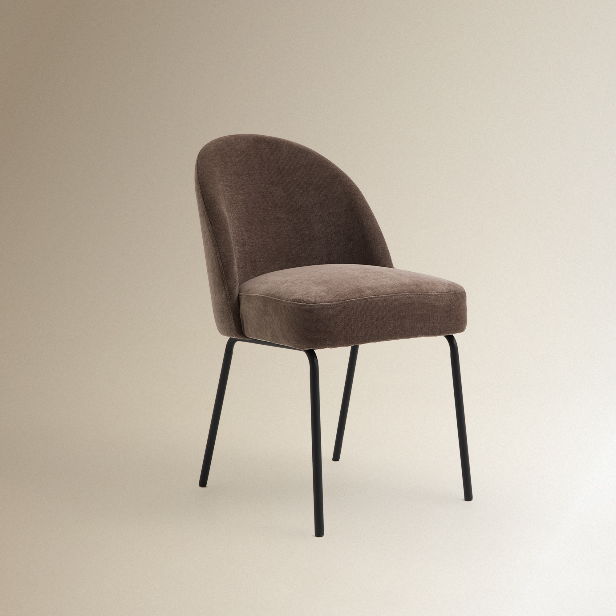 Cadeira Estofada Mike Taupe-2