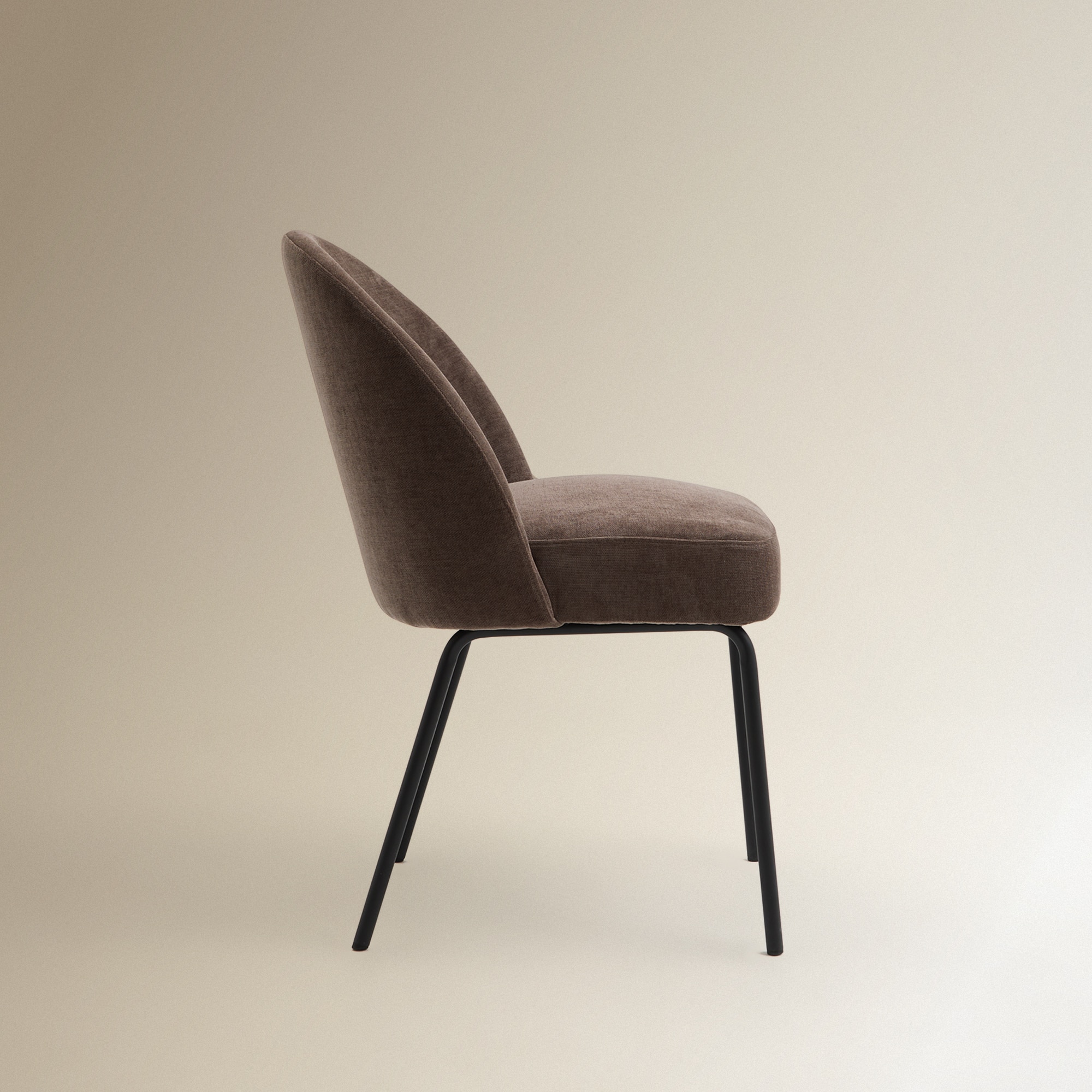 Cadeira Estofada Mike Taupe-4