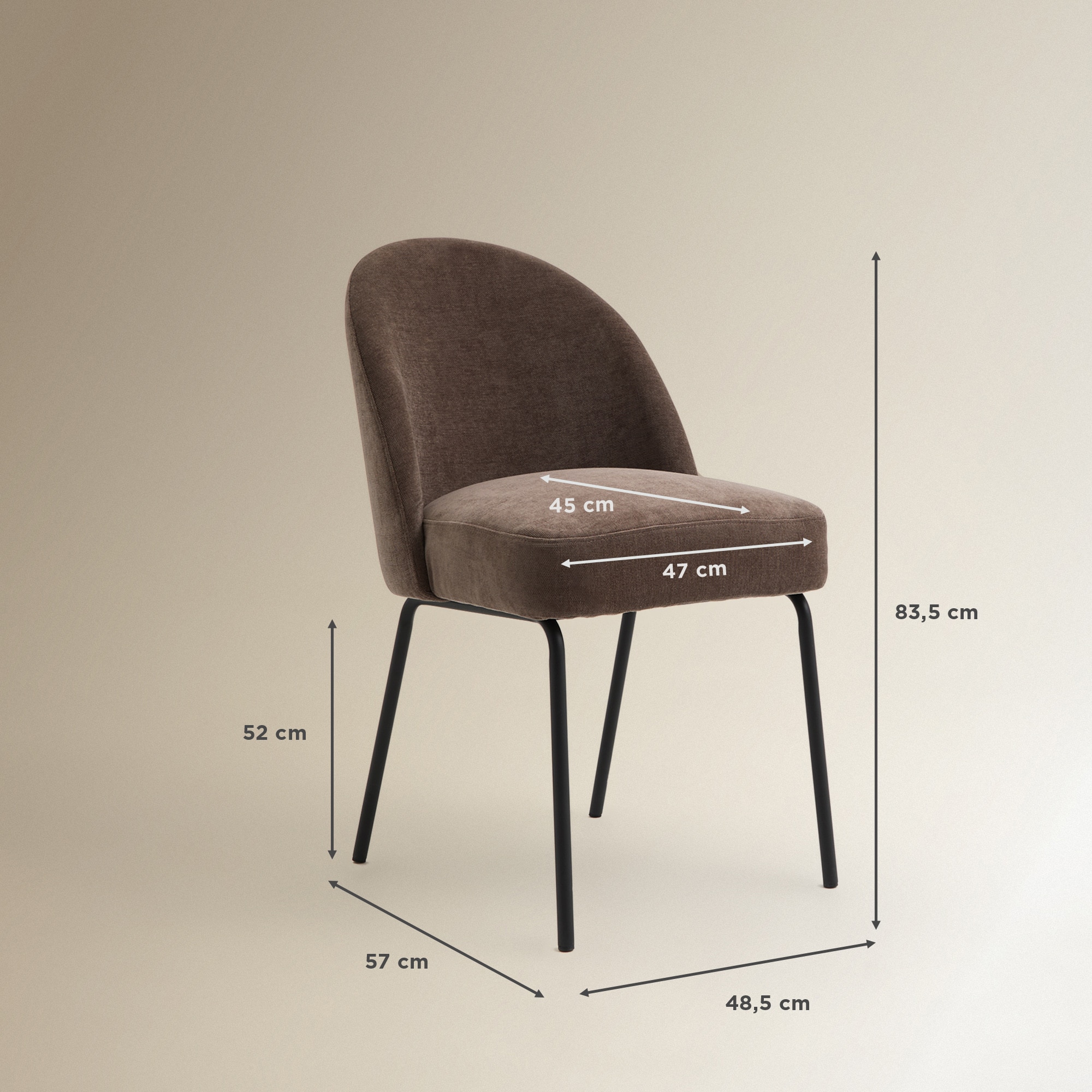Silla tapizada Mike - Topo Topo-6
