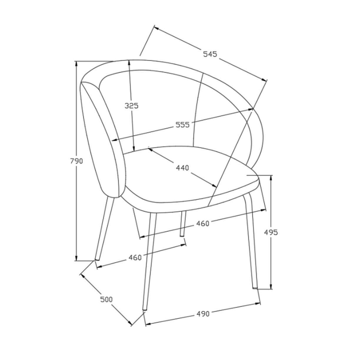 Cadeira de Mesa de Refeições Paula Verde-9
