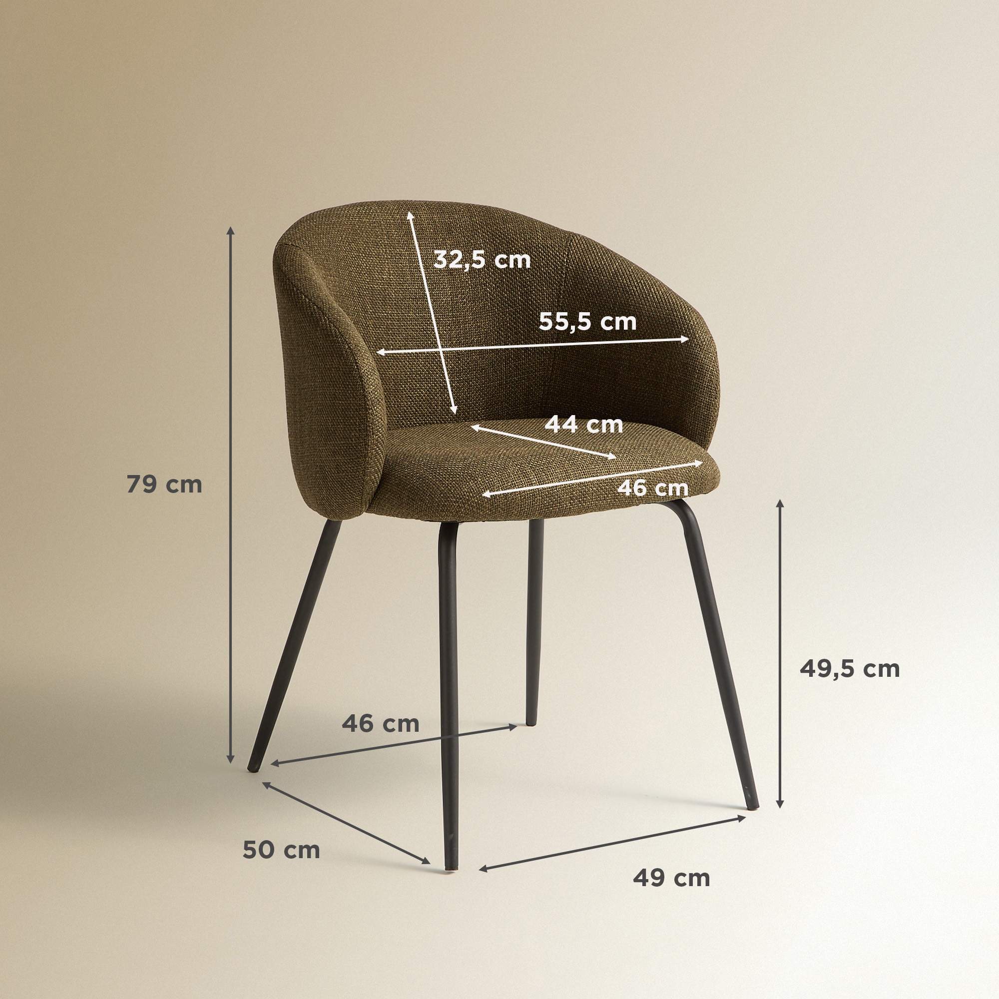 Cadeira de Mesa de Refeições Paula Verde-9