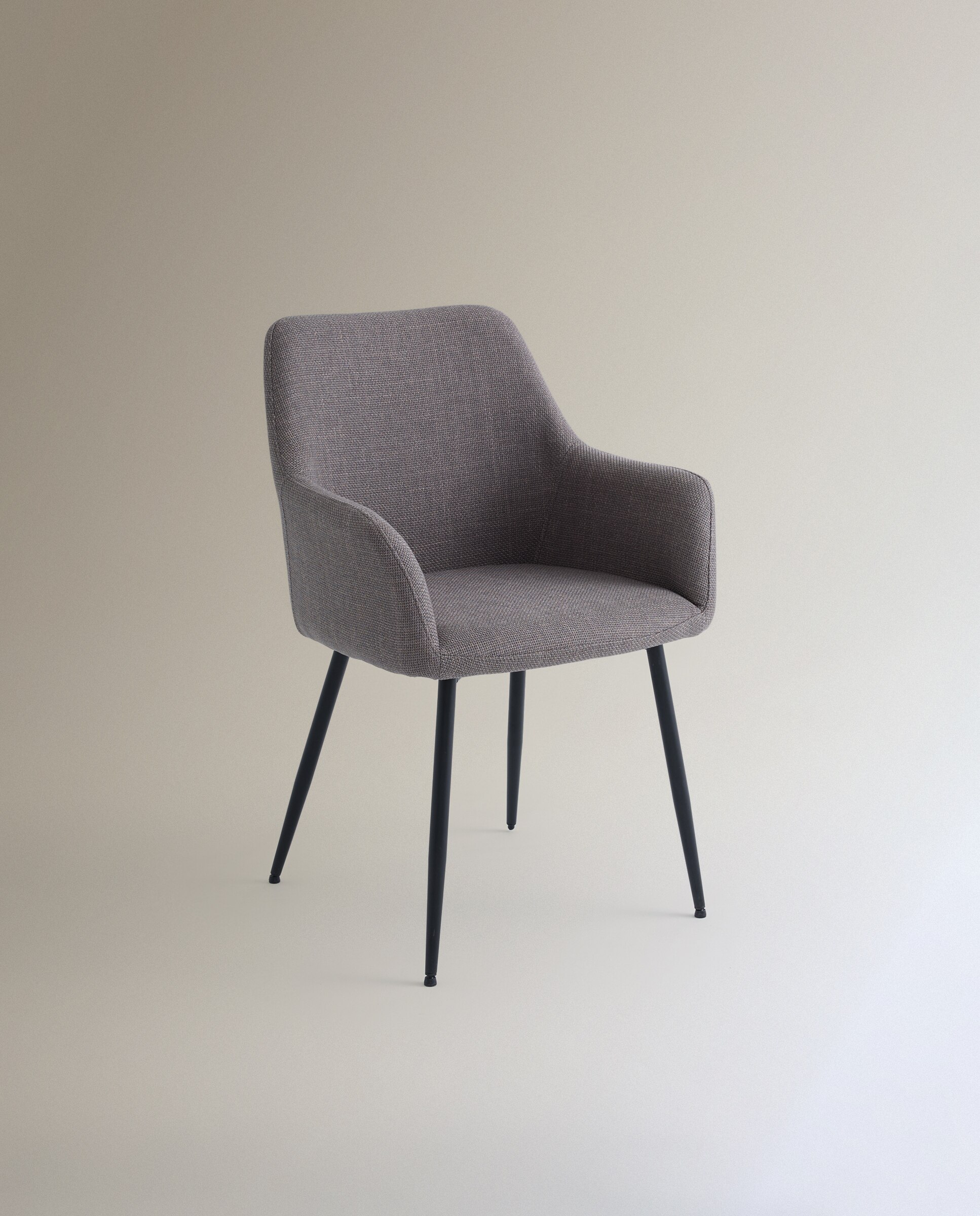 Silla tapizada Lizzy - Gris Gris-2
