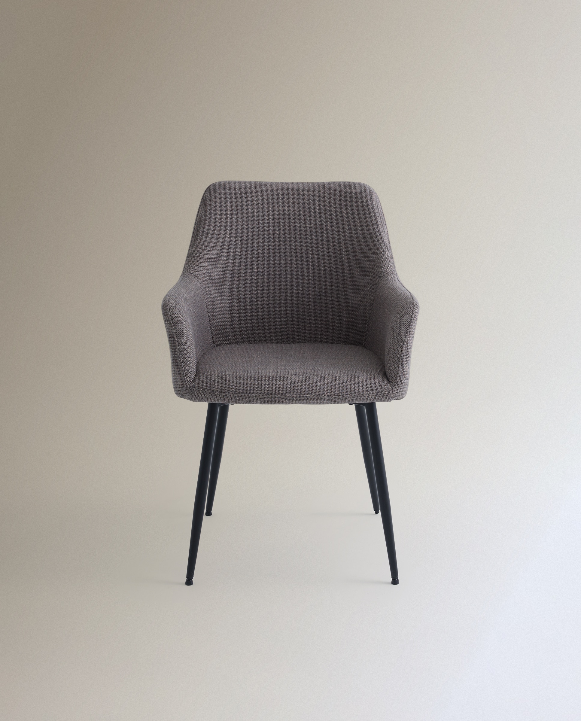 Silla tapizada Lizzy - Gris Gris-3
