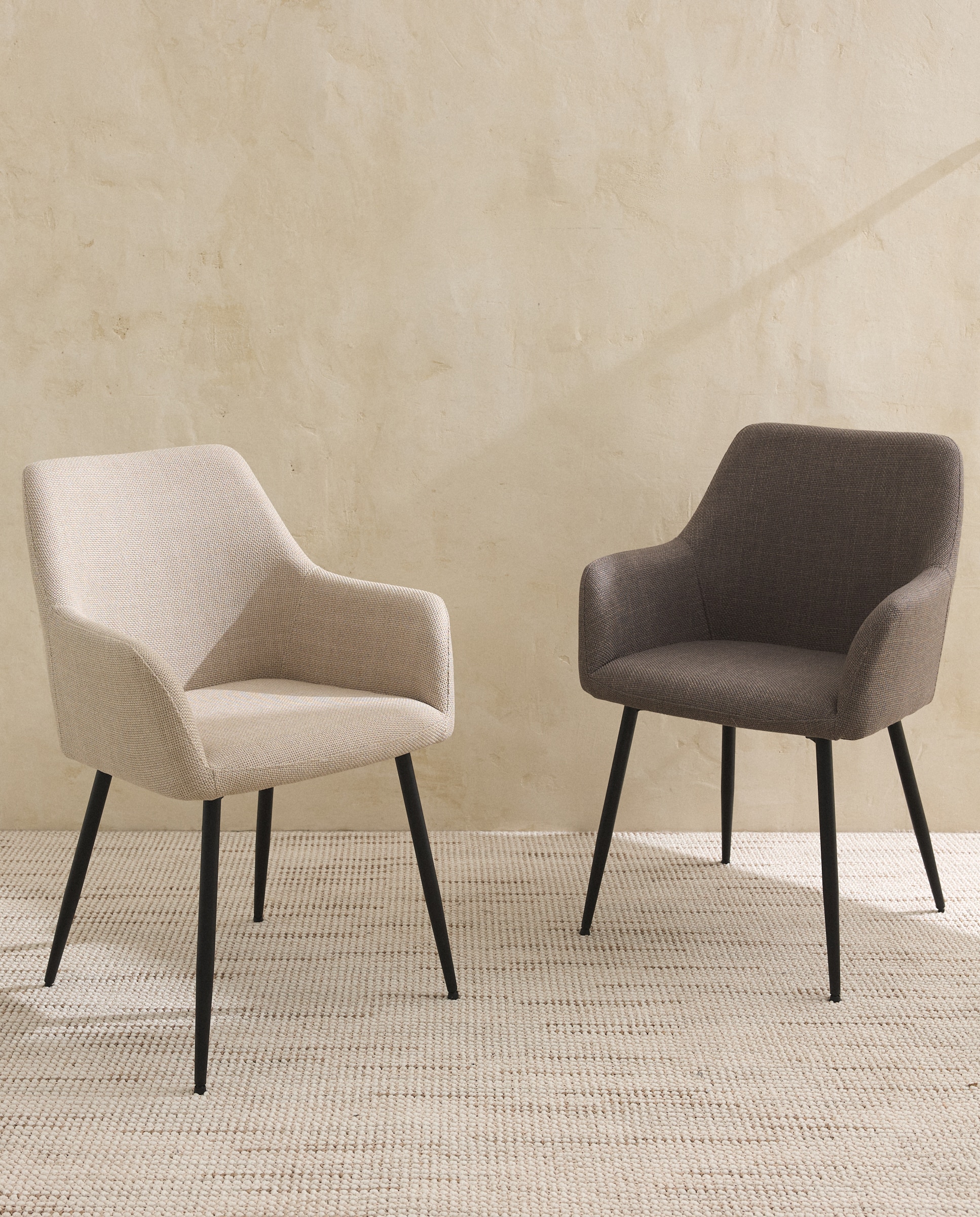 Silla tapizada Lizzy - Gris Gris-7